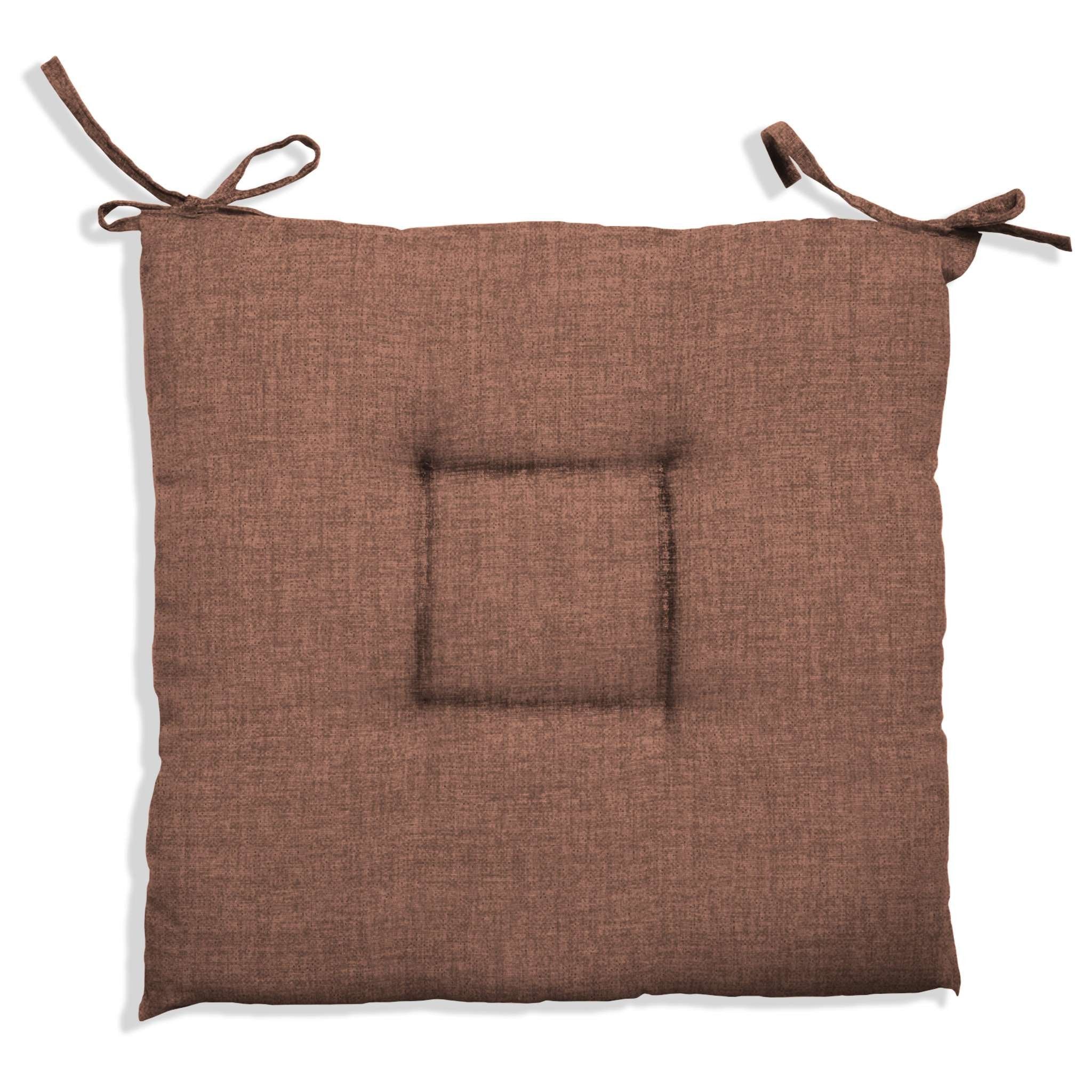 Cuscino Creta Cm.40X40X5 Marrone 1551 - 12 Pz