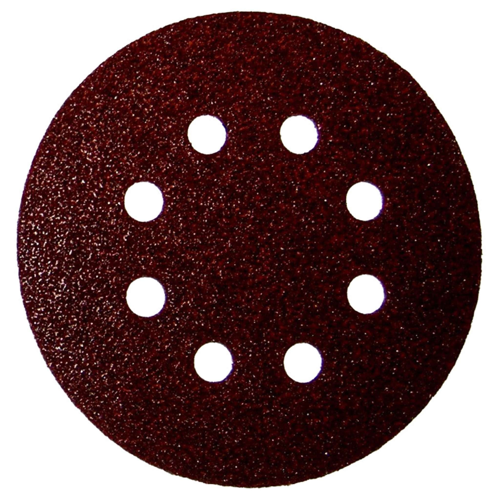 Disco Abrasivo Velcro 8 Fori D 125 Mm Grana 100 - 100 Pz