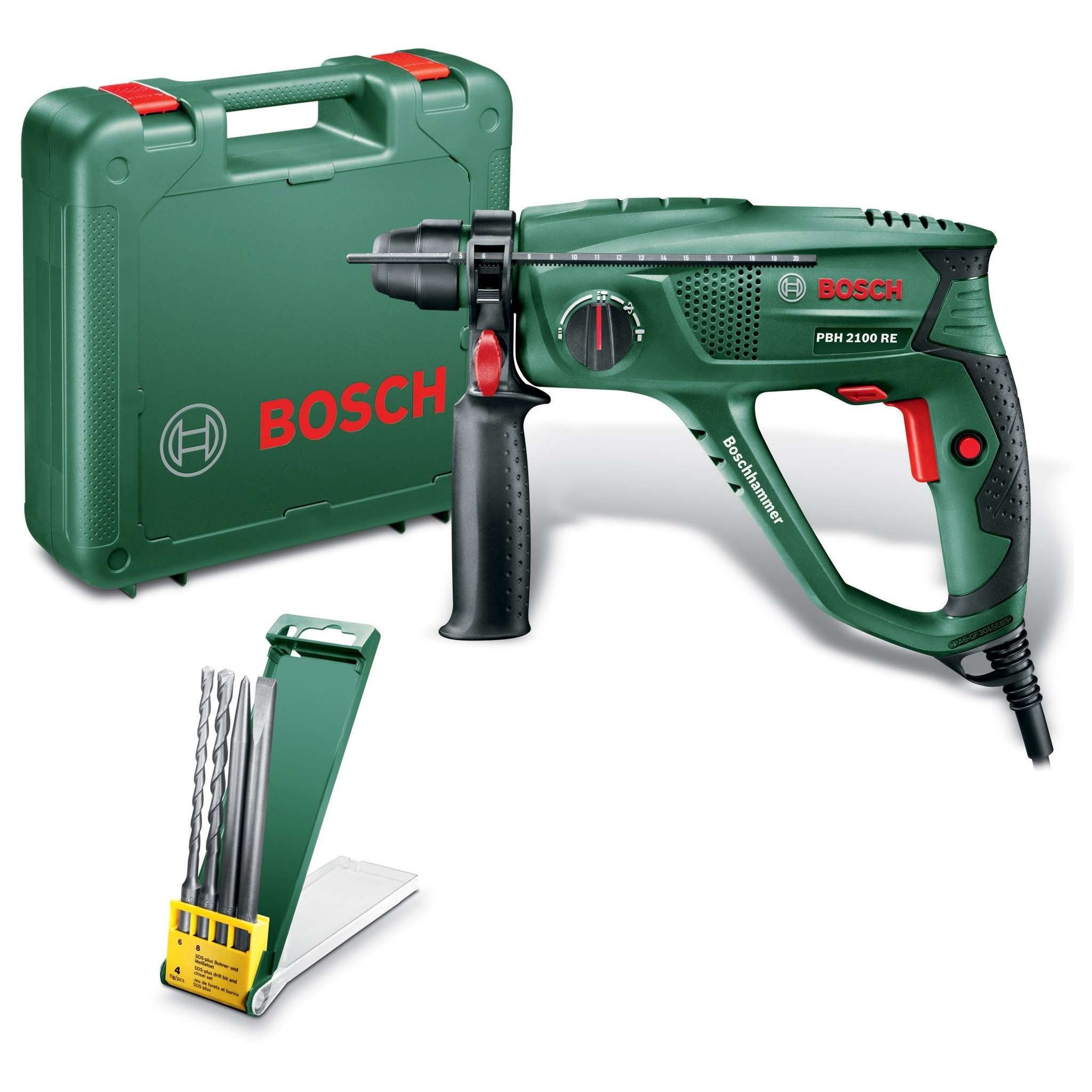 Bosch-V Tassellatore 550W Pbh 2100 Re + Set Punte