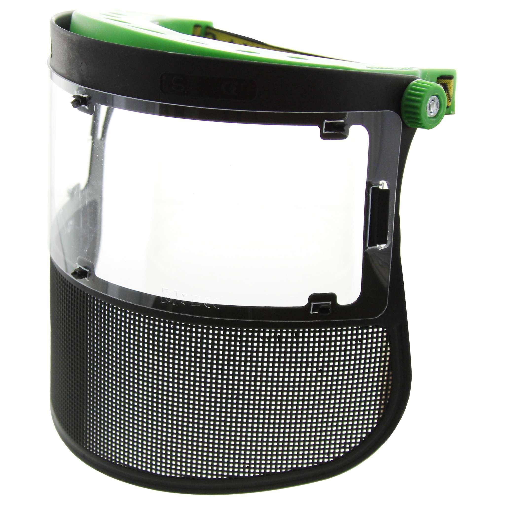 Schermo Protettivo Policarbonato E Rete Professionale Per Decespugliatori - 10 Pz