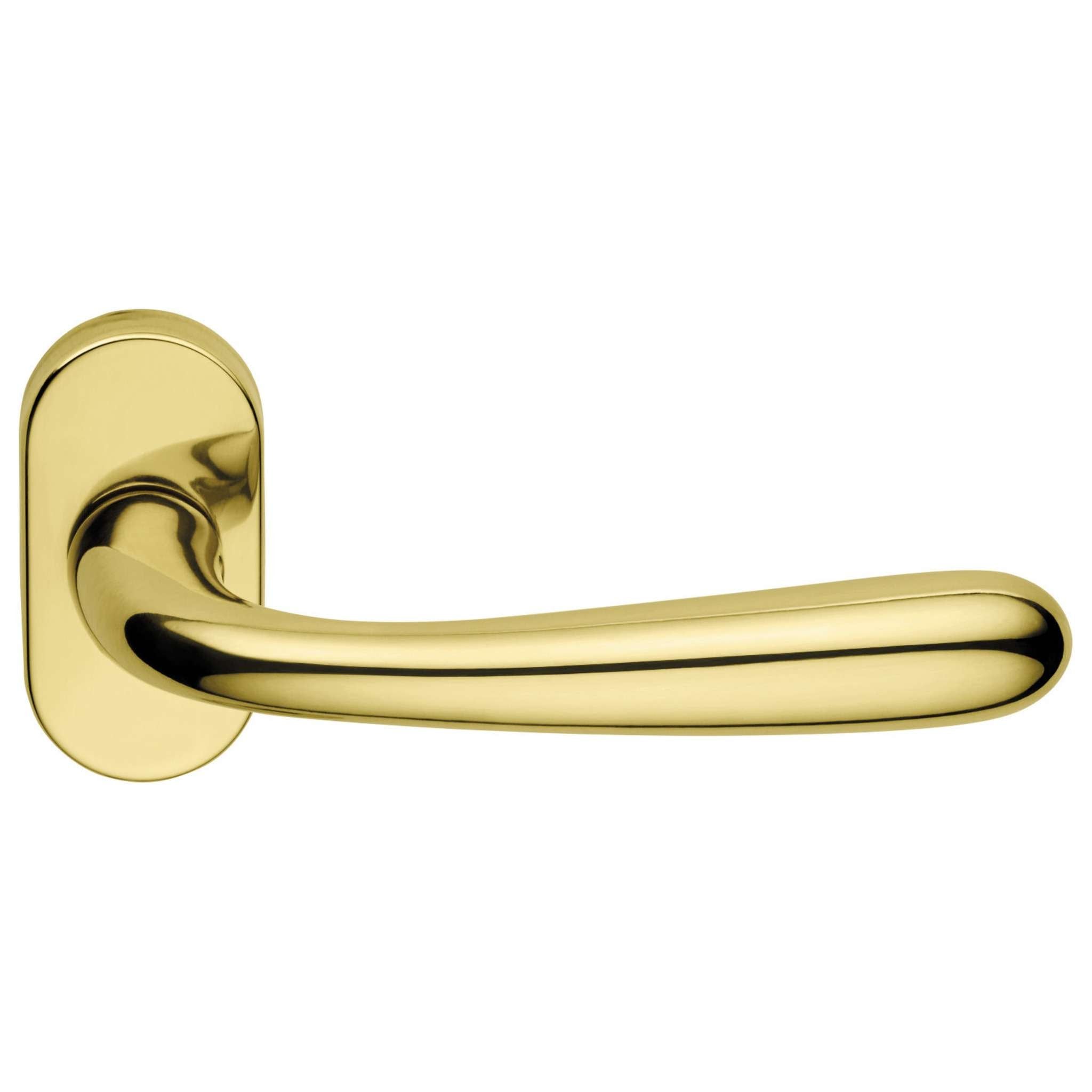 Mezza Maniglia Goccia Rosetta Ovale Oro L. Sx - 4 Pz