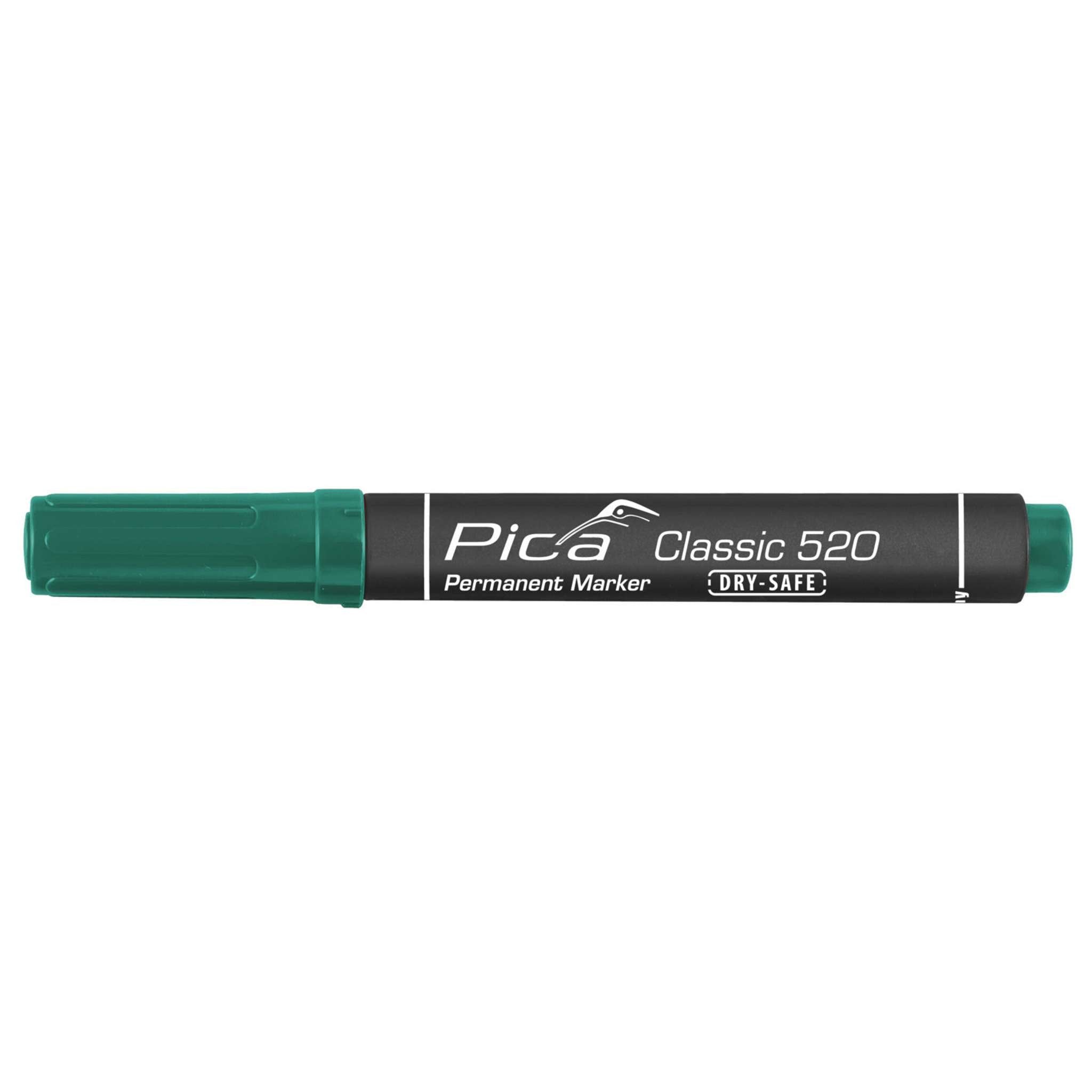 Pennarello Pica Classic Punta Tonda Verde - 10 Pz