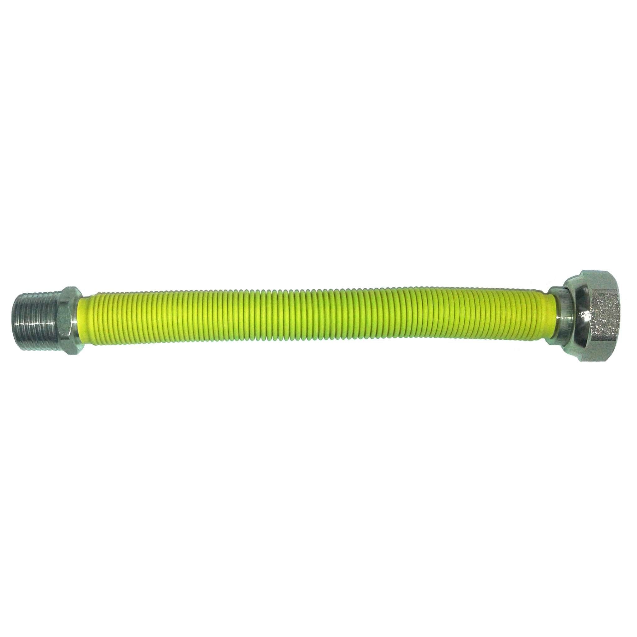 Raccordo Inox Estensibile Gas 3/4 Mf 200-400 Giallo