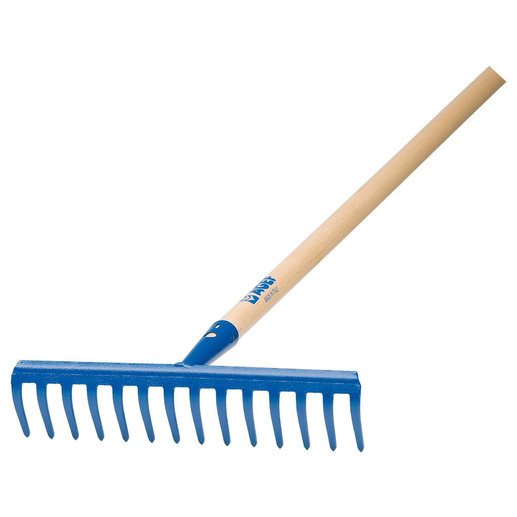 Rastrello A 14 Denti Con Manico Lusso - 5 Pz