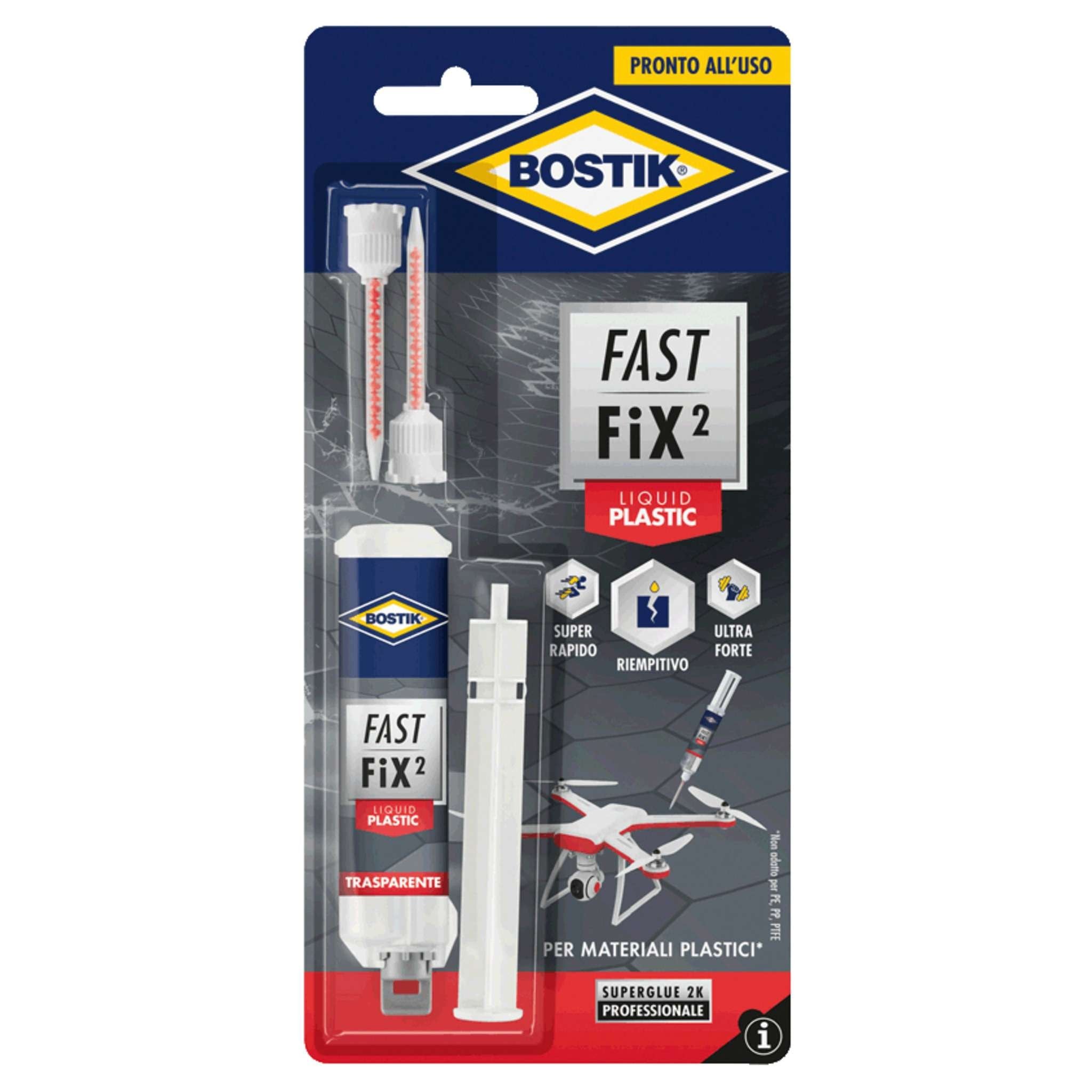 Bostik Colla Fast Fix Liquid Plastic - 6 Pz