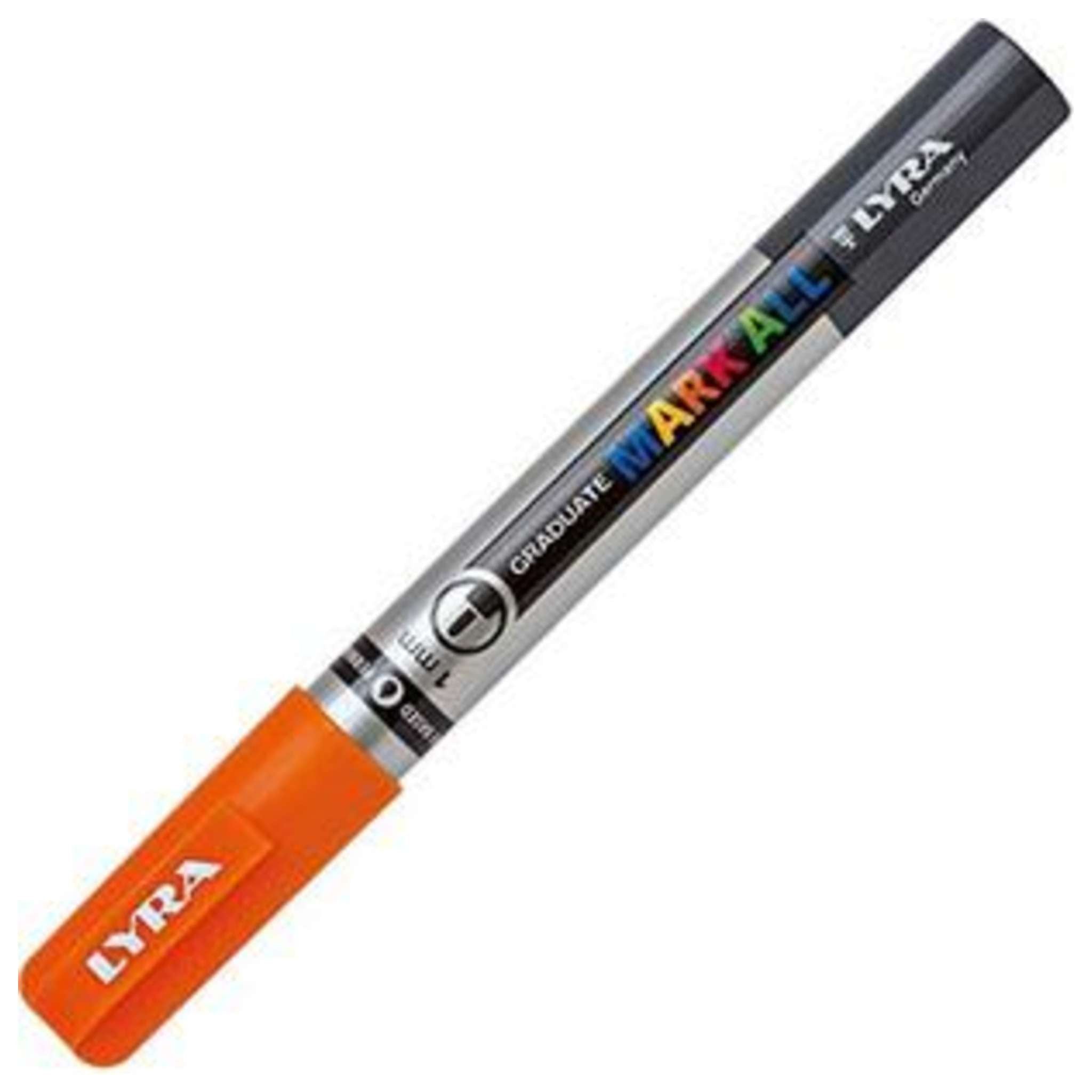 Lyra Mark All Punta Fine 1Mm. Arancio X6