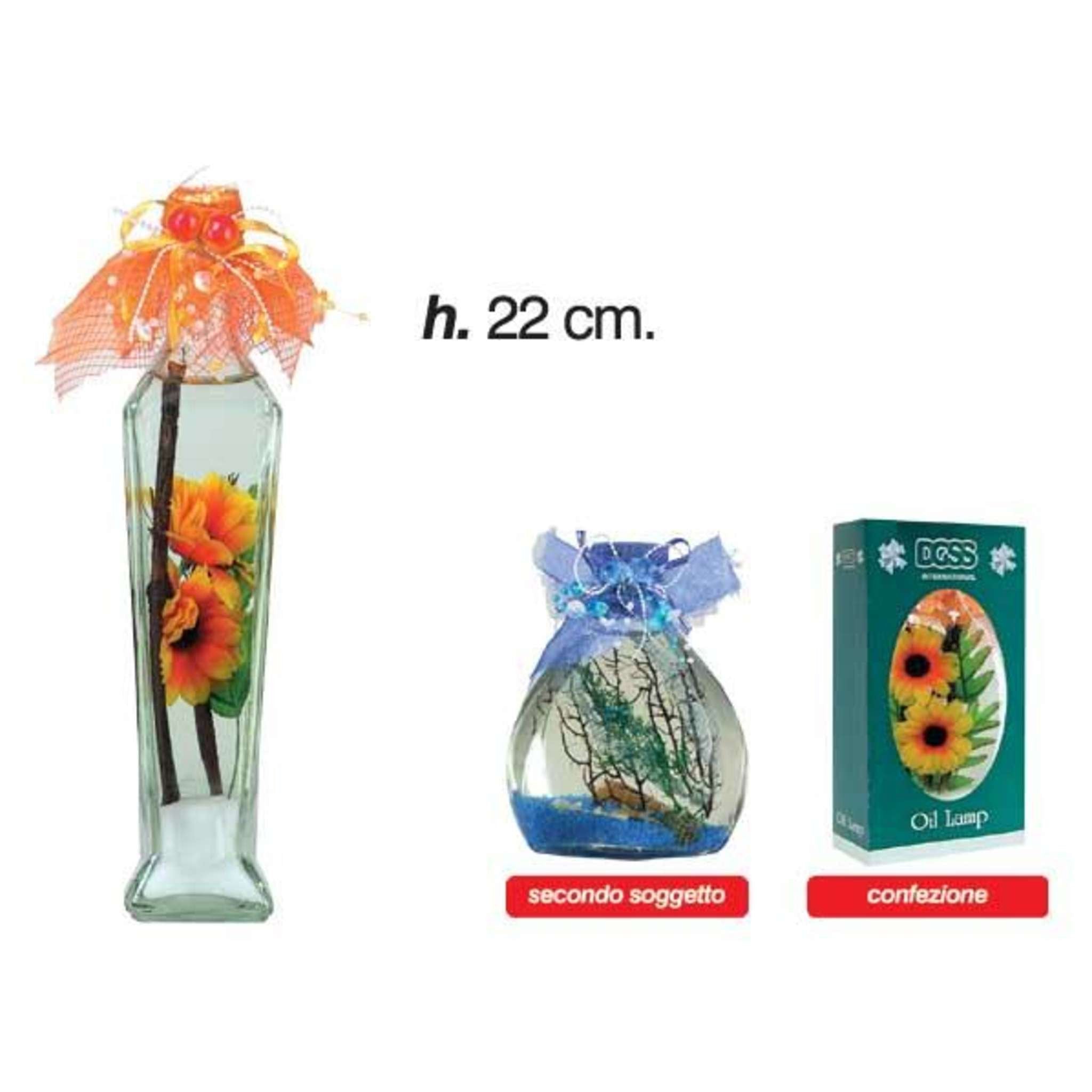 Lampade Dec.Small 22Cm Ol-273M Orange-Blue/Spring X1