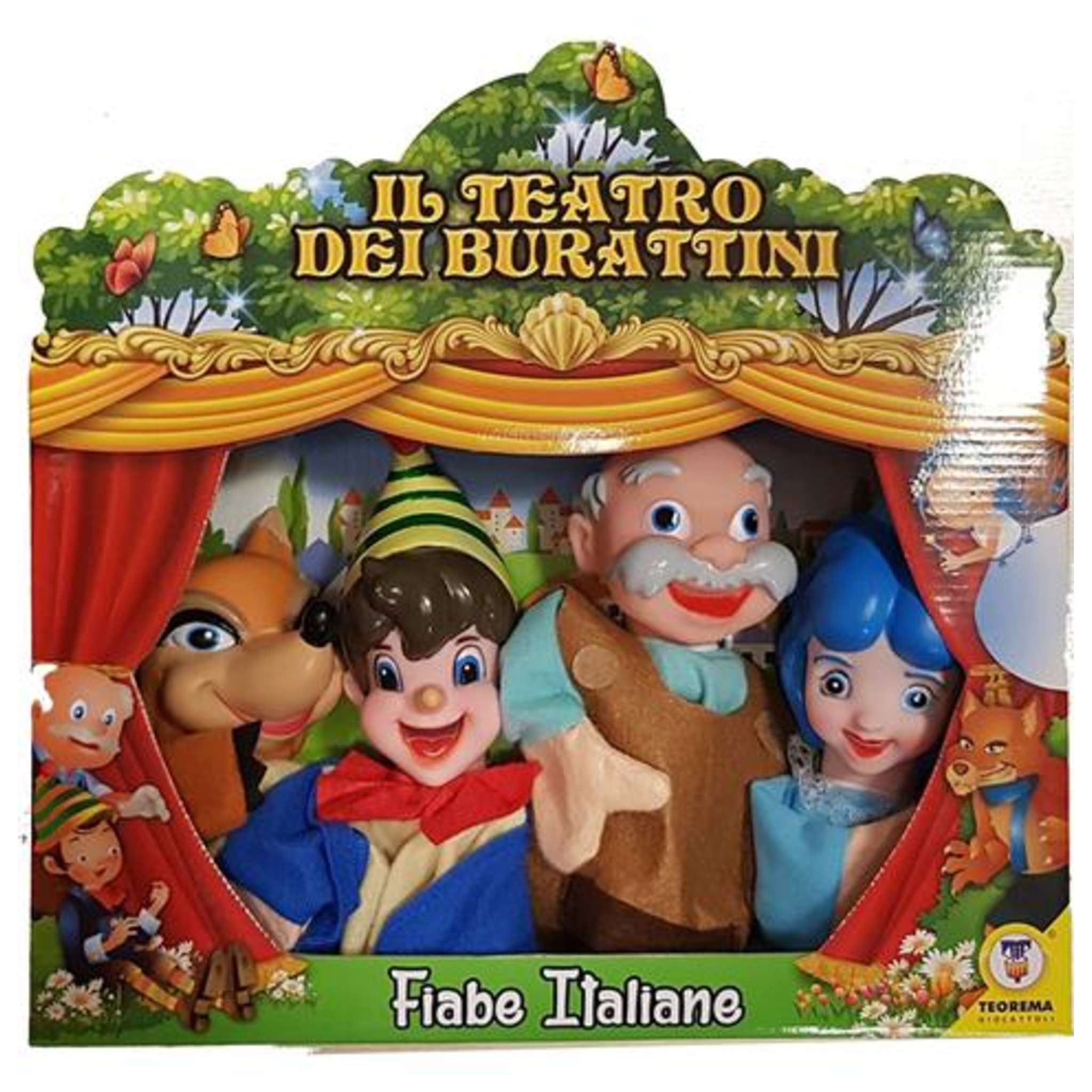 Marionette Teatrino Fiabe Italiane 4Pz 74136 X1