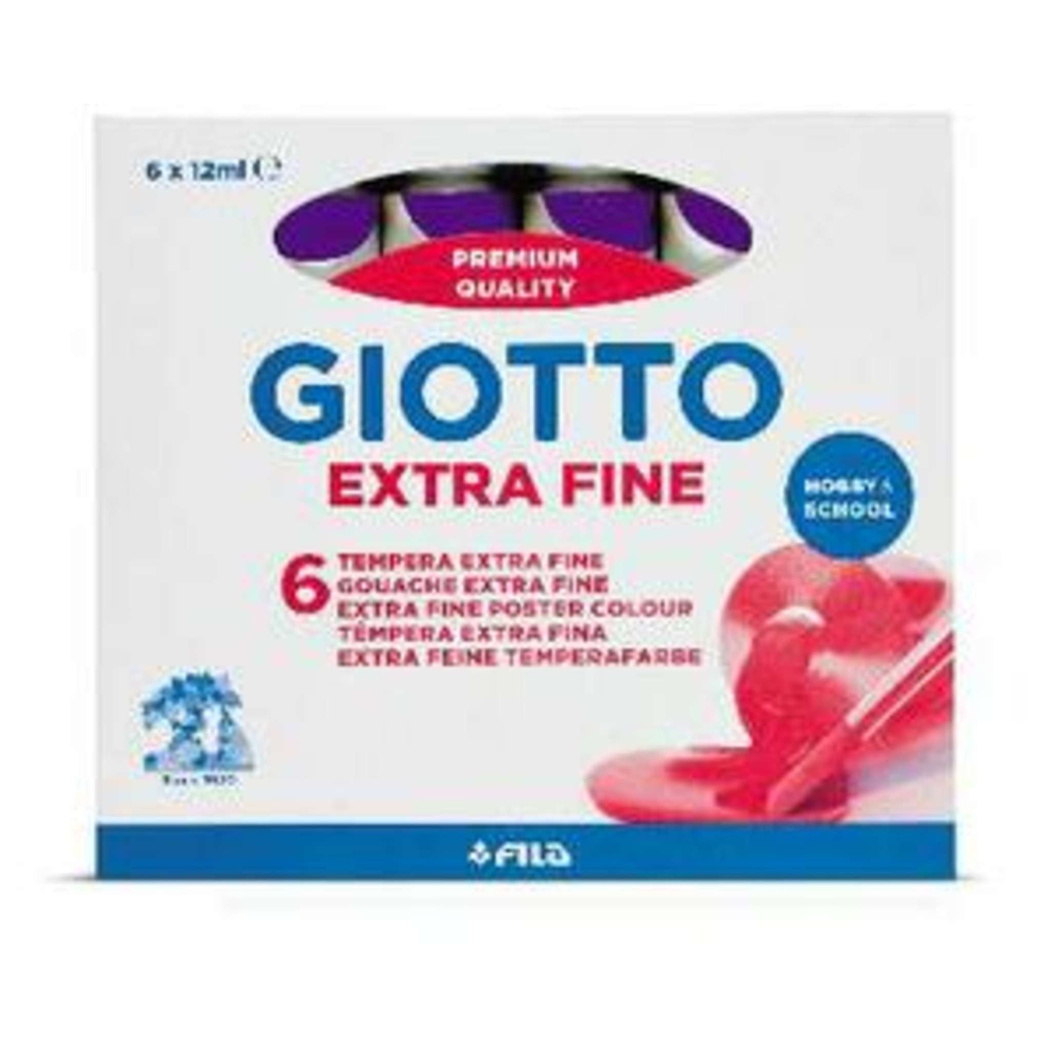 Confezione 6 Tubetti Tempera 12ml Violetto