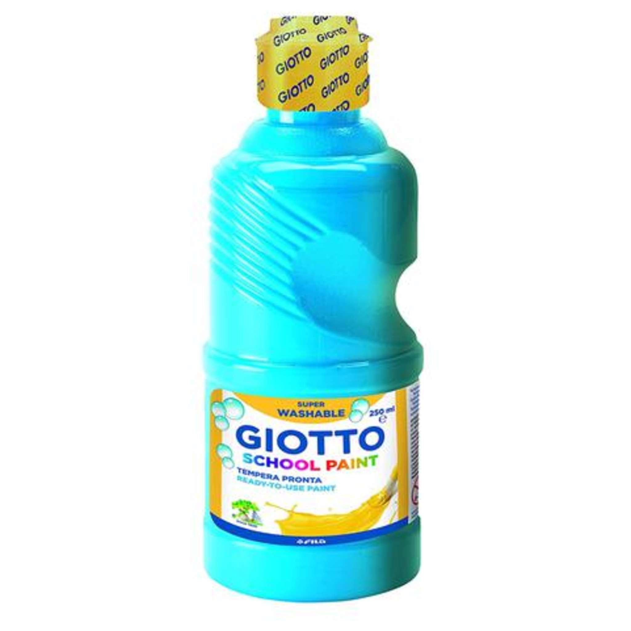 Flacone 250ml Tempera Ciano Lavabile
