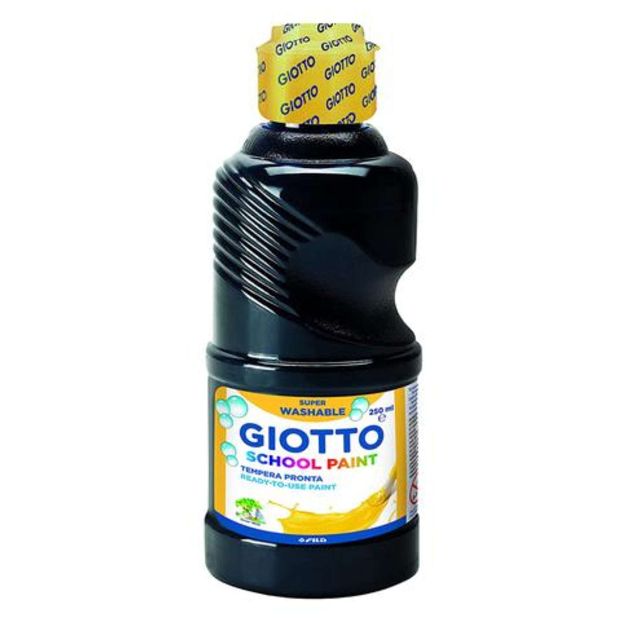 Flacone 250ml Tempera nero Lavabile
