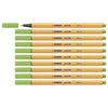 confezione 10Pz Fineliner Point 88 Verde mela