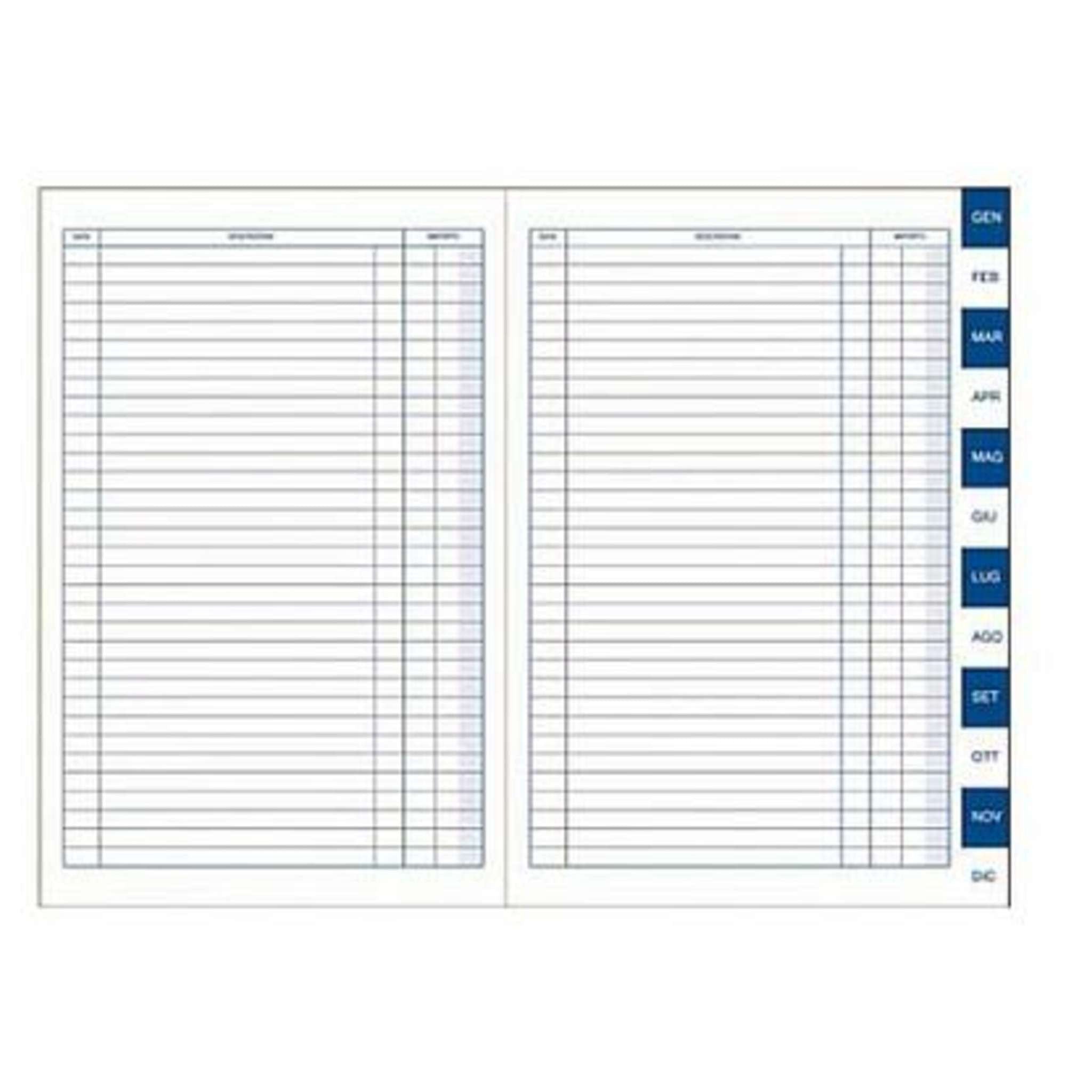 Scadenzario 17X24 - 2 Pagine X Mese 500/2 X10
