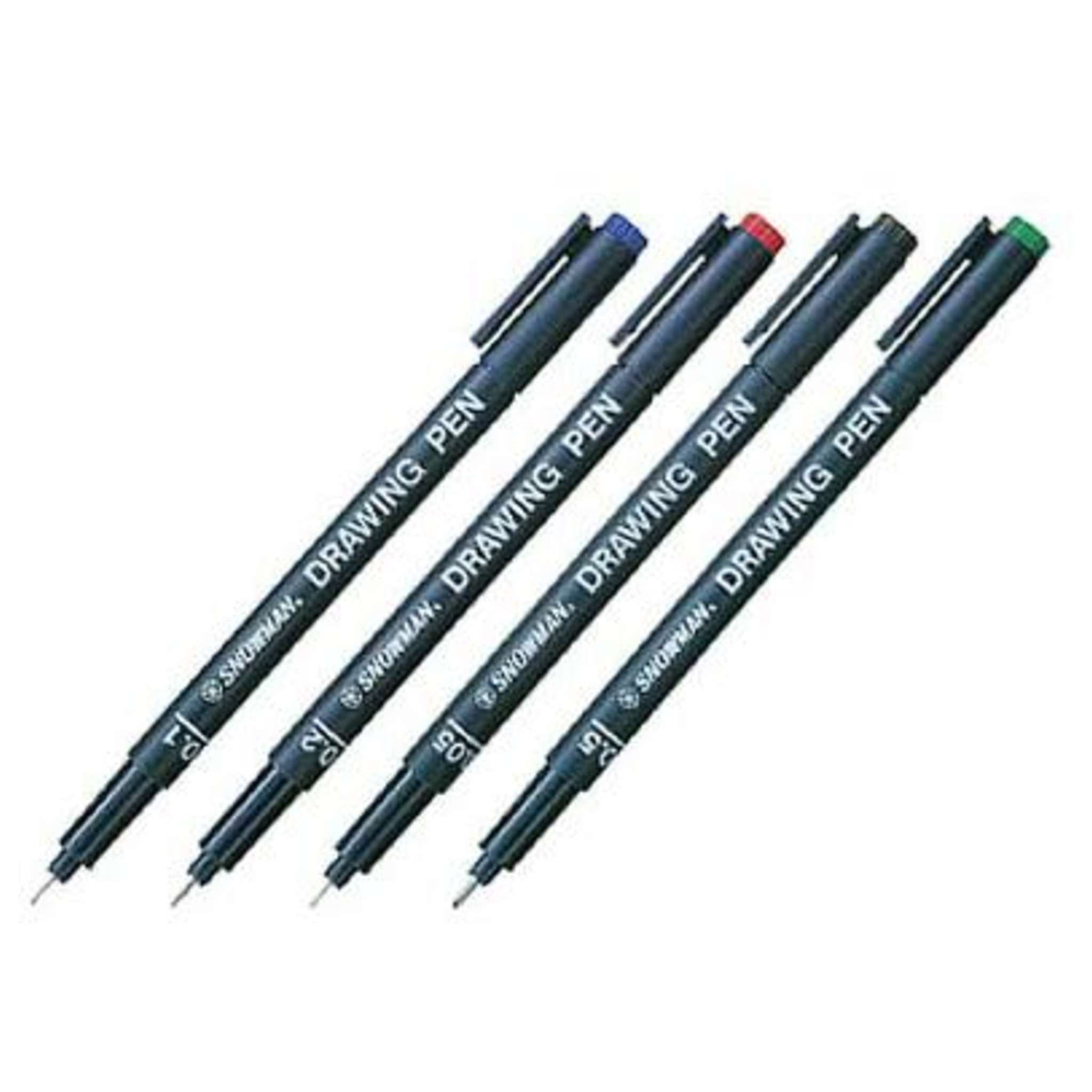 Drawing Pen Snowman 0.6 Nero X12