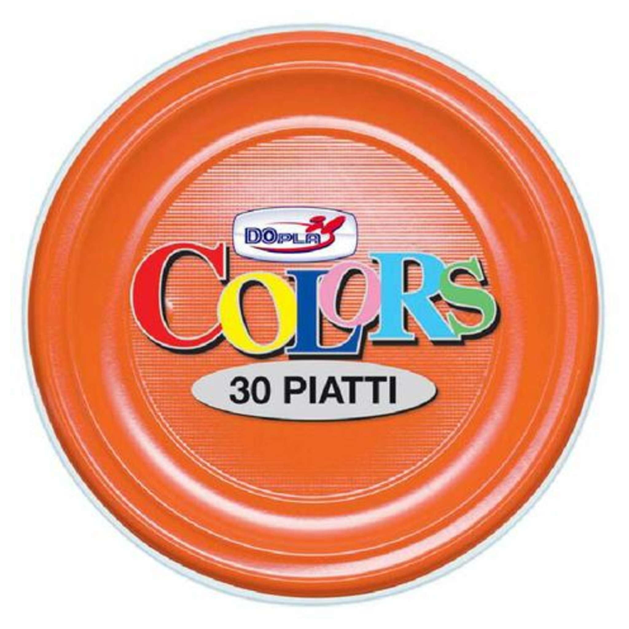 Cf.30 Piatti Fondi Arancio X1