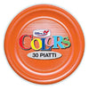 Cf.30 Piatti Fondi Arancio X1