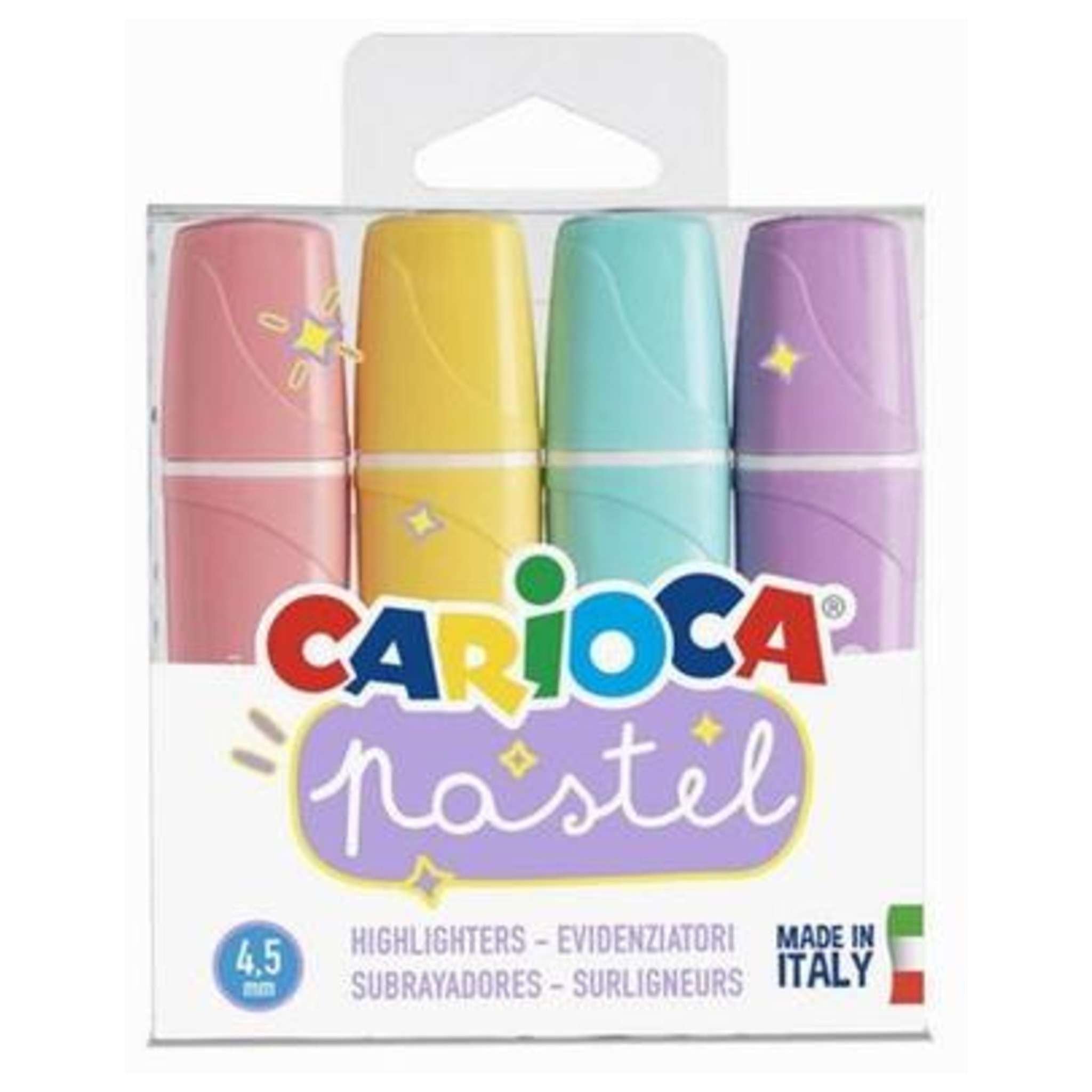 Confezione 4 Evidenziatore Pastel Memolight