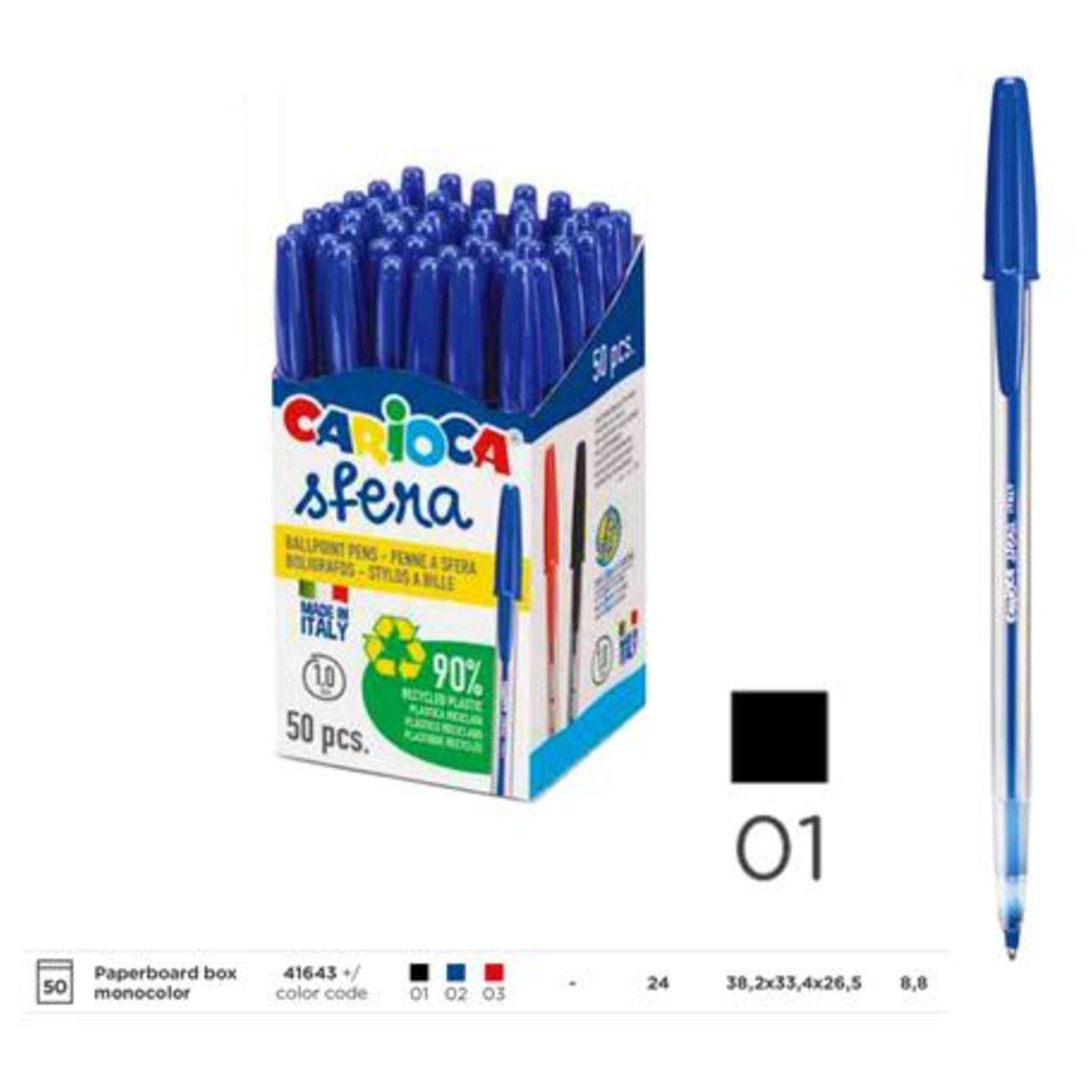 Cf.50 Penna Sfera Nera  41643 X1