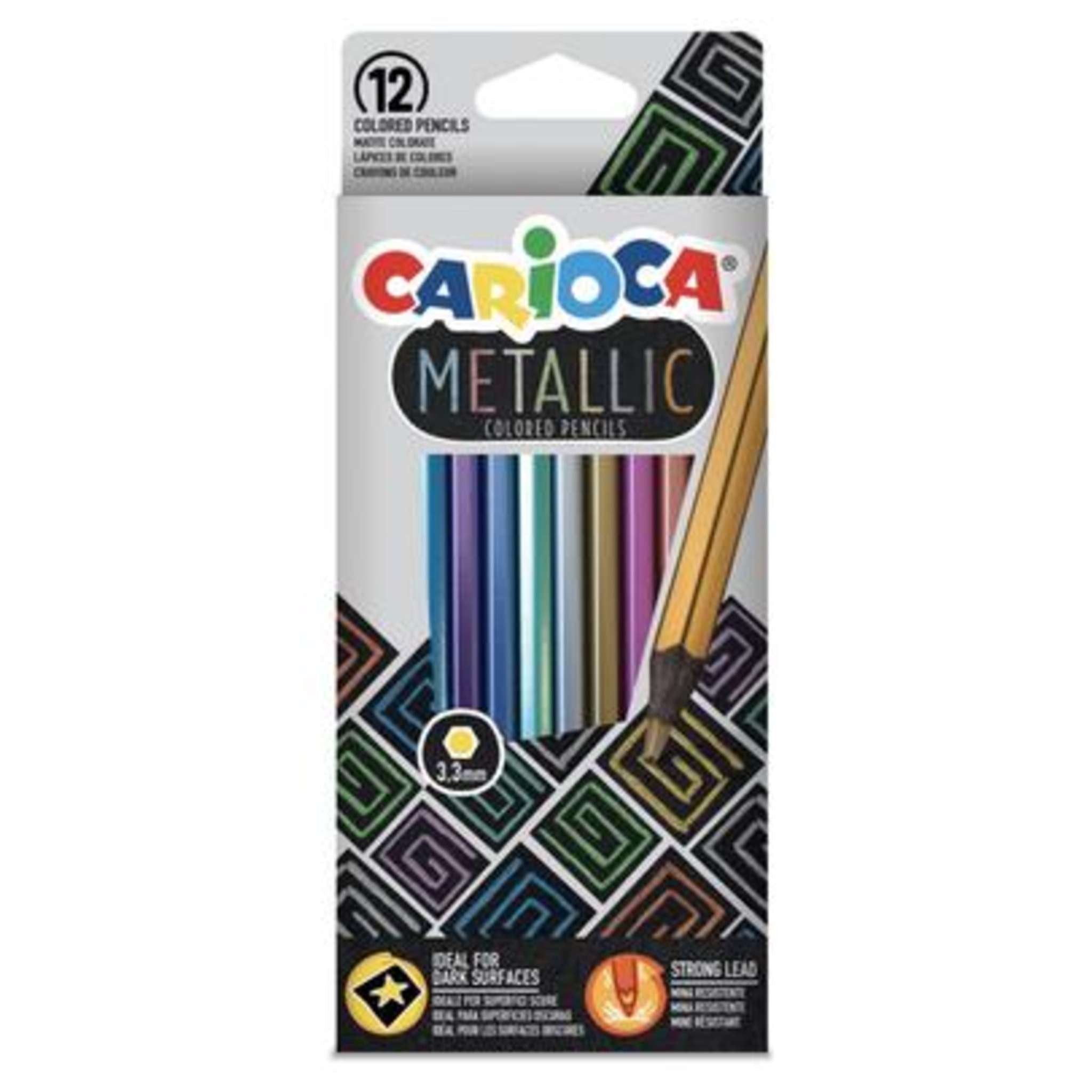 Confezione 12 Matite Metallic Colori Assortiti