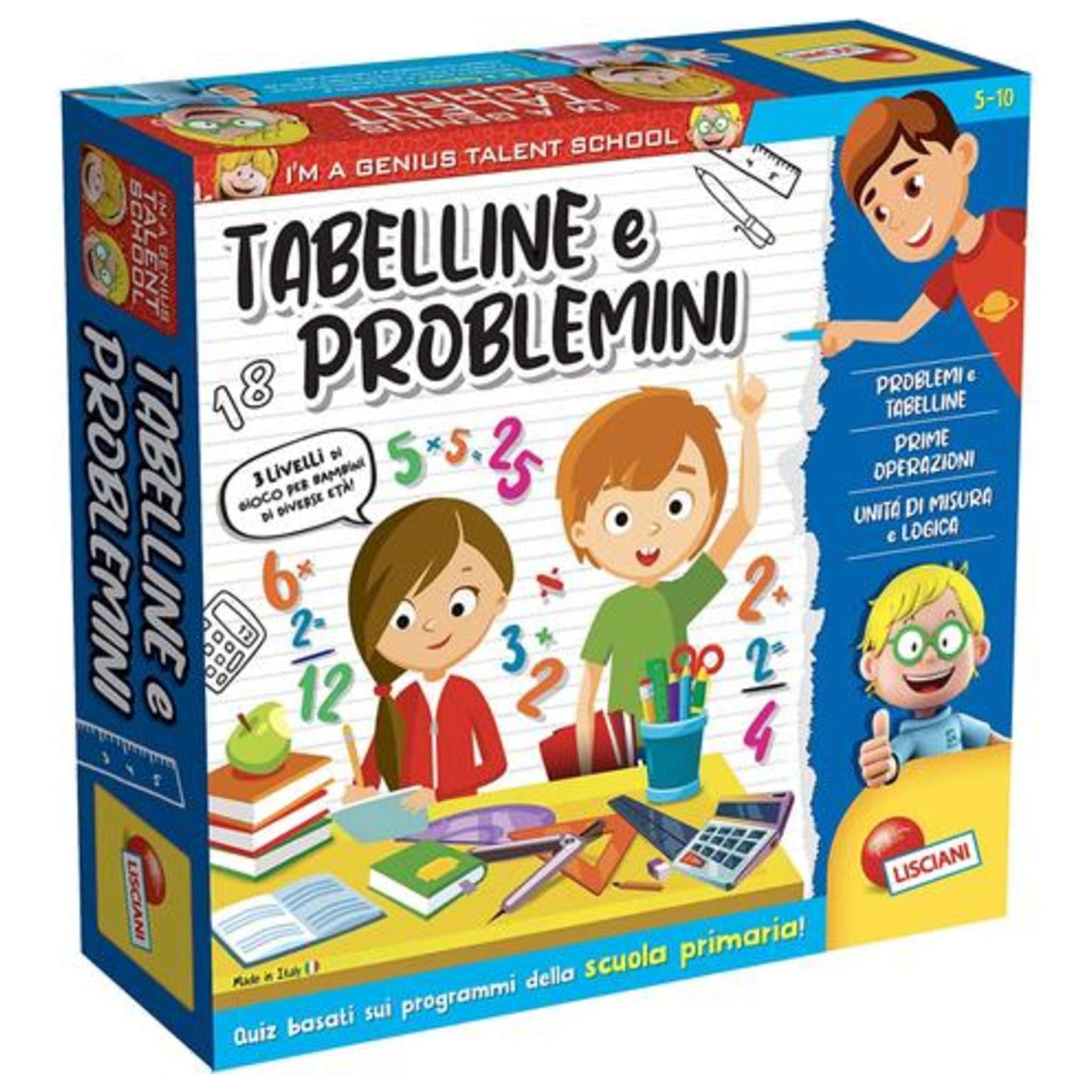Gioco Educativo Im a Genius Tabelline e Problemi