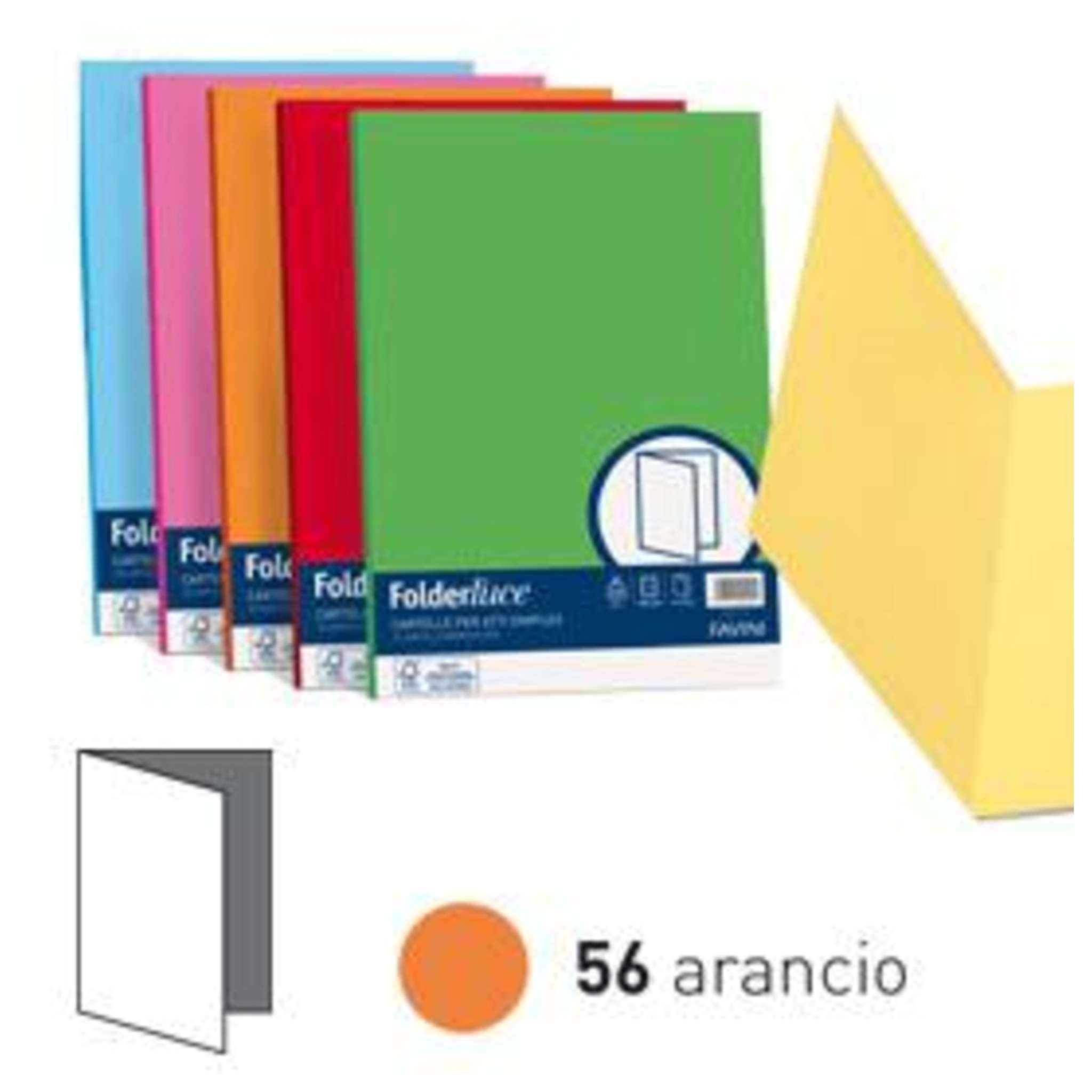 Confezione 50 Cartelline X Atti 200Gr. Rosso 61 X1