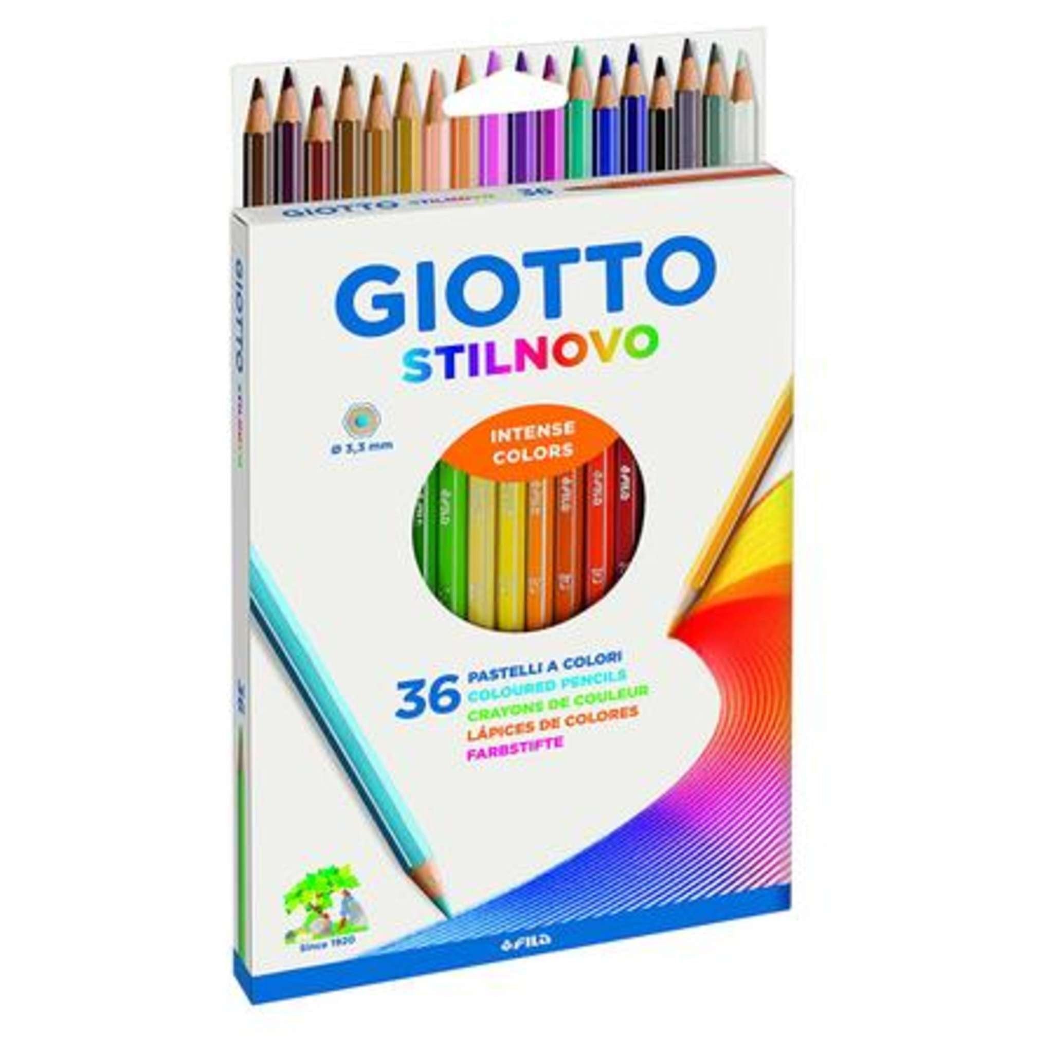 Stilnovo Pastelli Colorati In Astuccio 36 Colori, Multicolore, 13 X 1.6 X 22 Cm