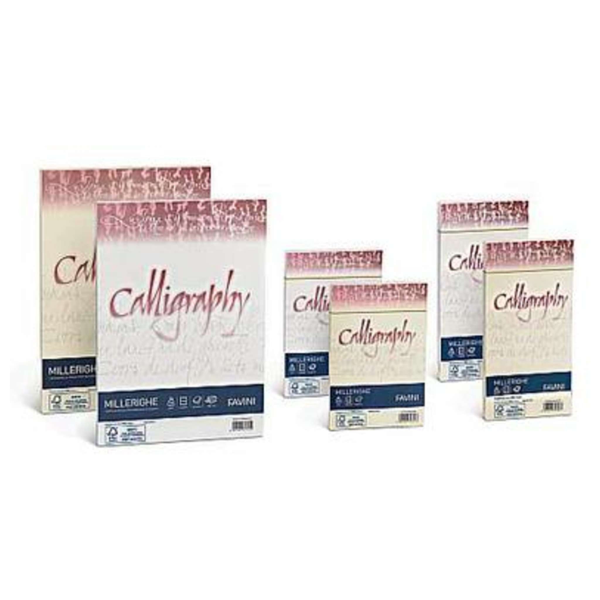 A57Q424 Confezione 25 Buste Millerighe 11x22cm 100gr Avorio