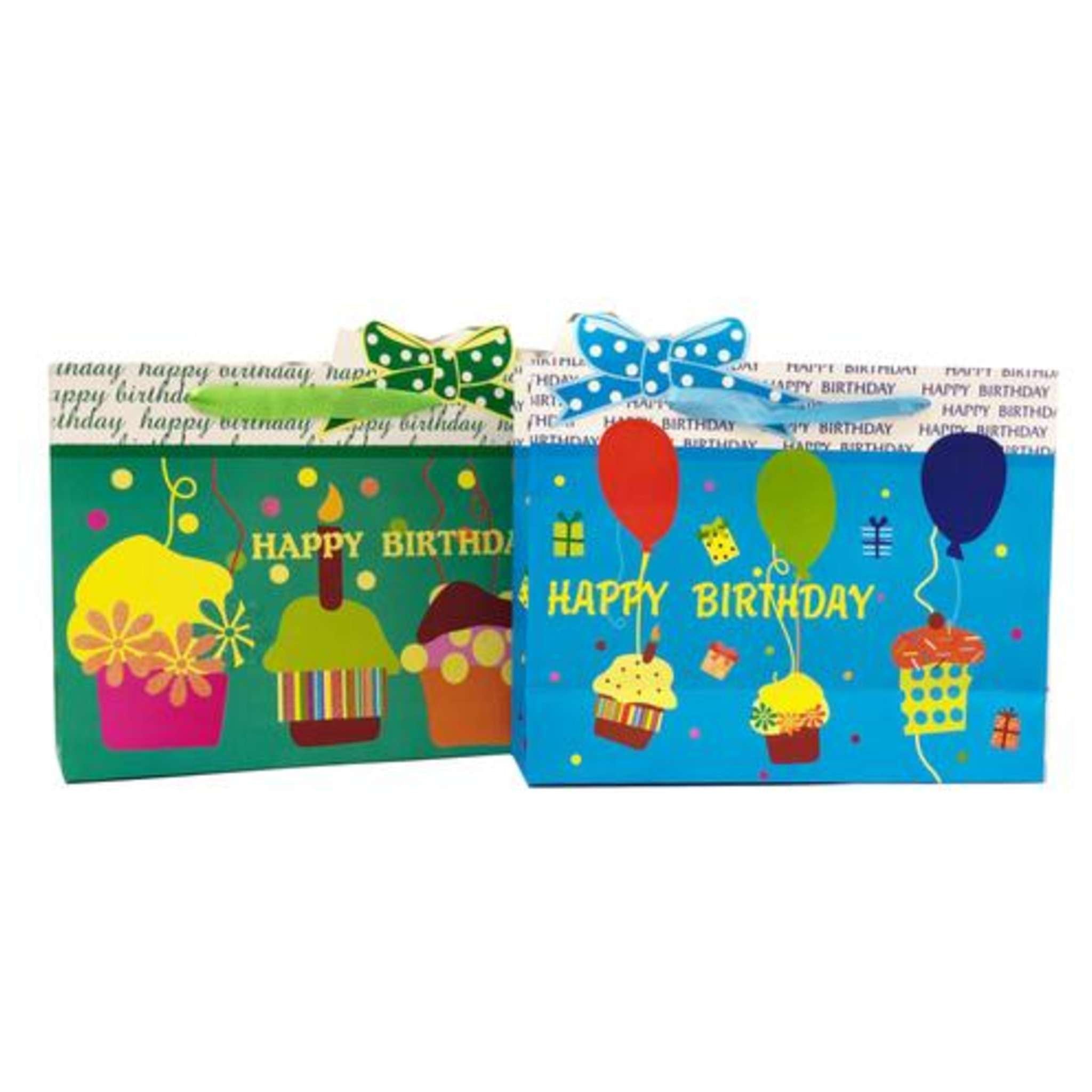 Shopper 32X25.5X11Cm Fantasia Compleanno X12