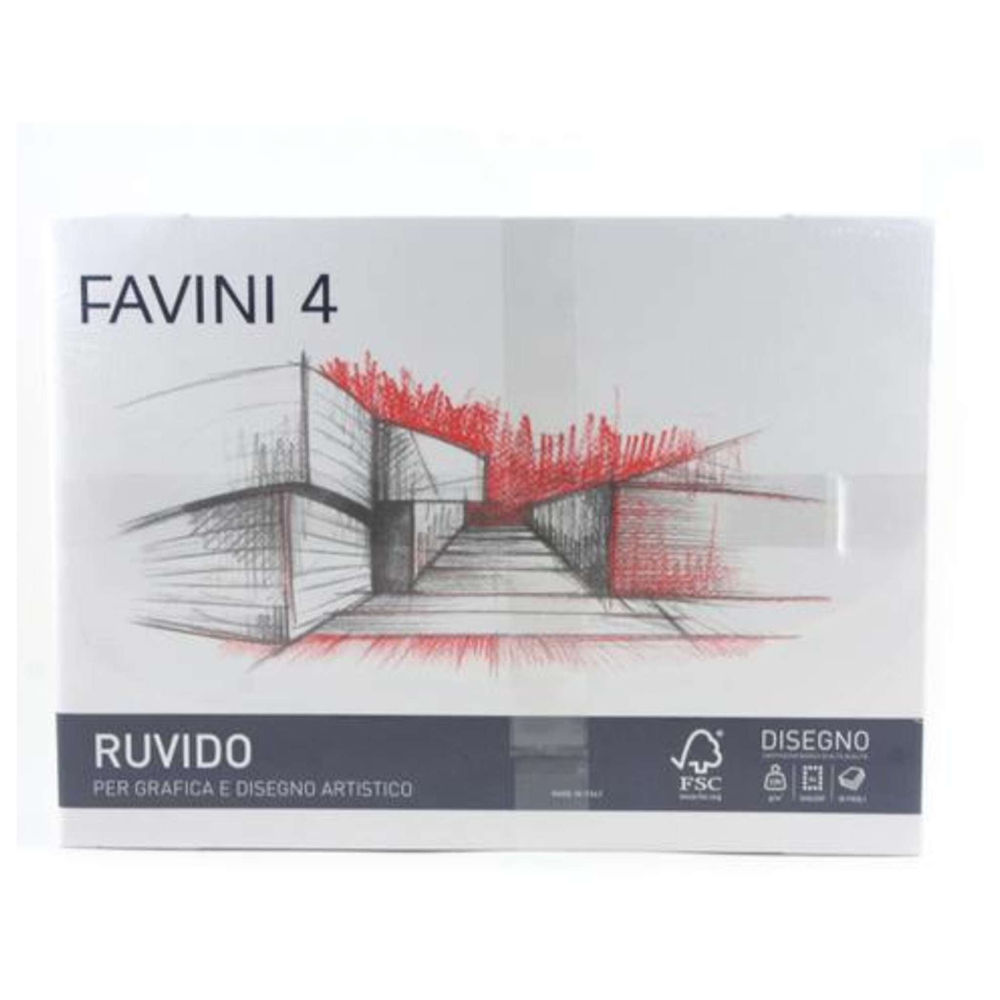 Blocco Disegno 20Ff. Fav4 24X33 Ruvido X5