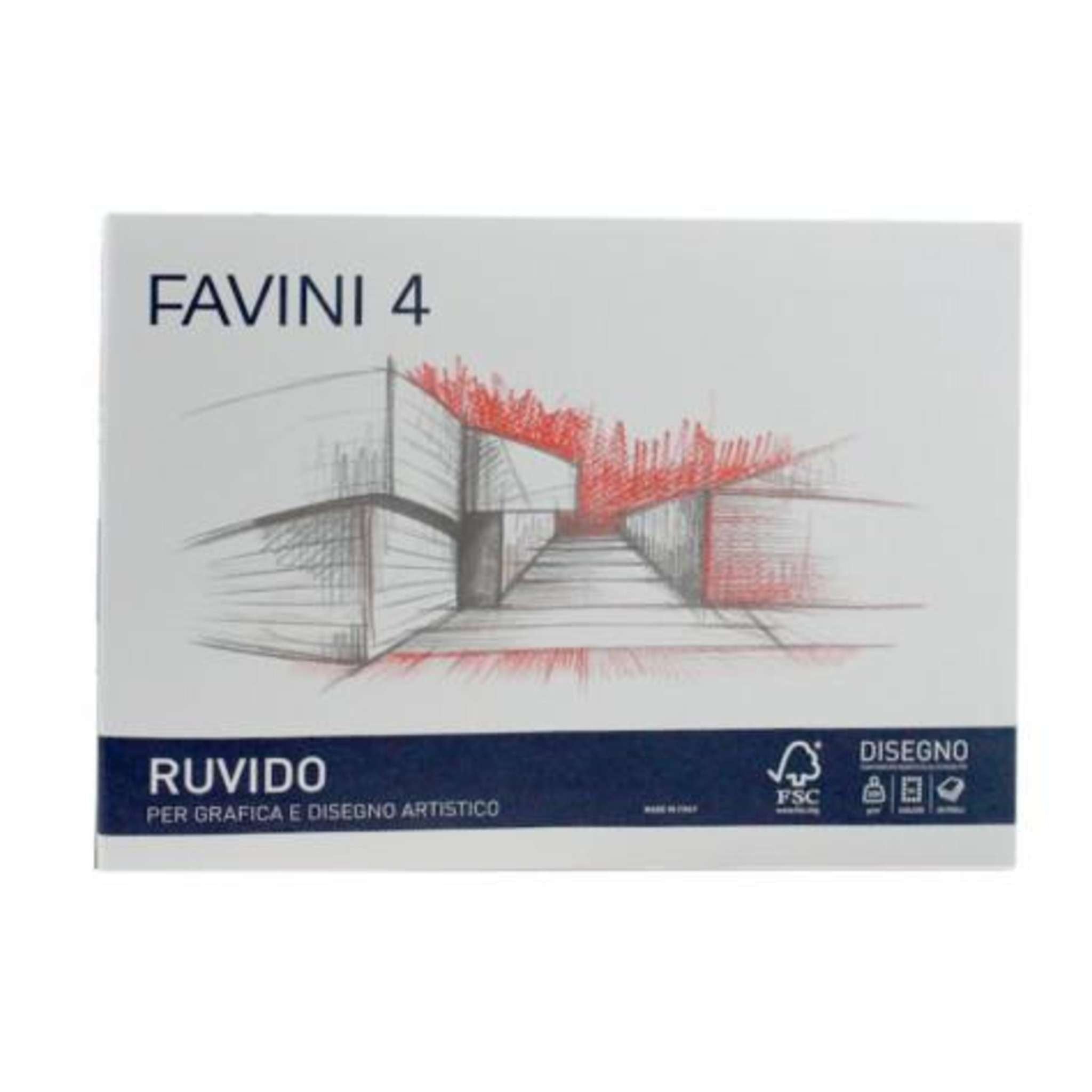Blocco Disegno 20Ff. Fav4 33X48 Ruvido X5