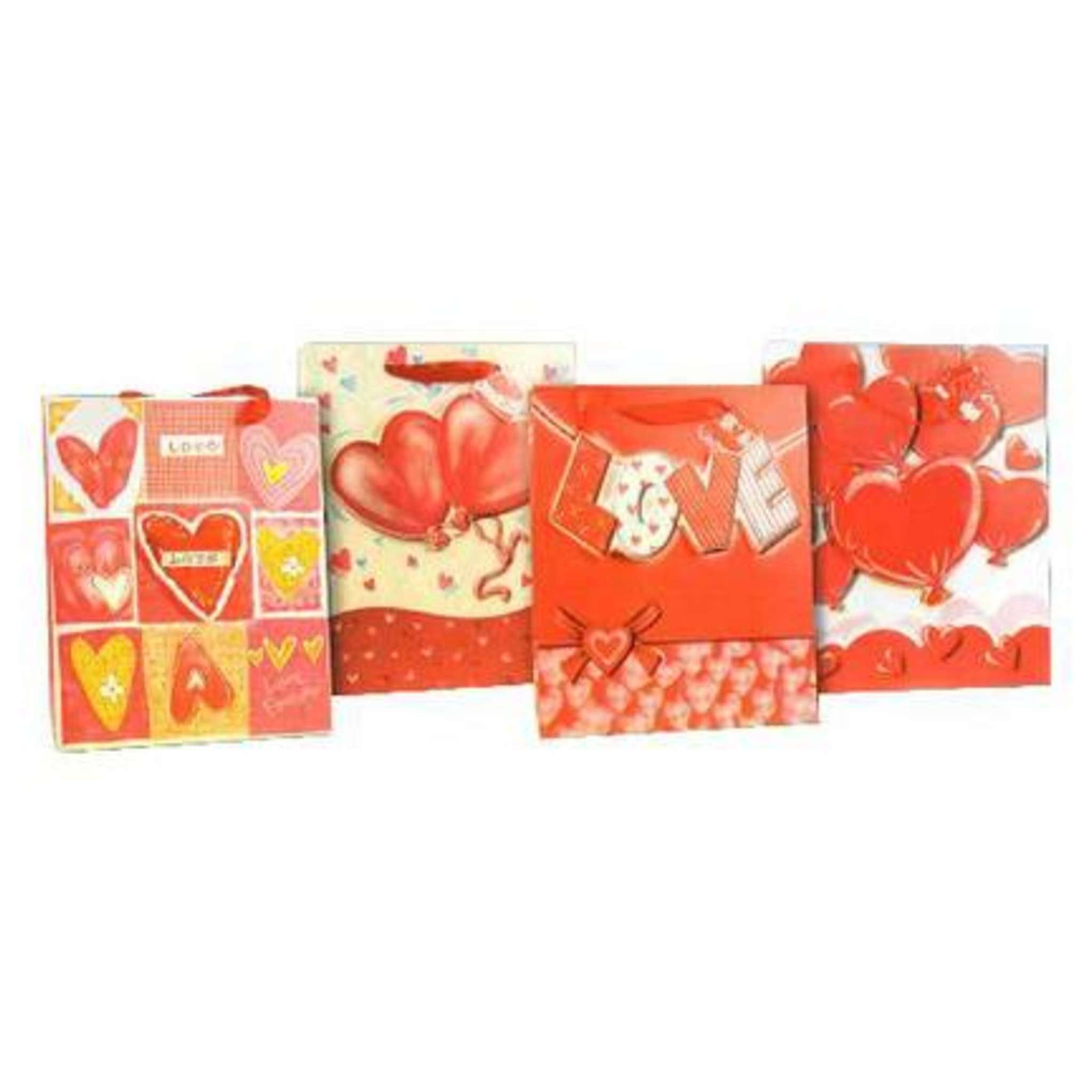 Busta Regalo Cuore 01 (4Soggetti Assortiti) X12