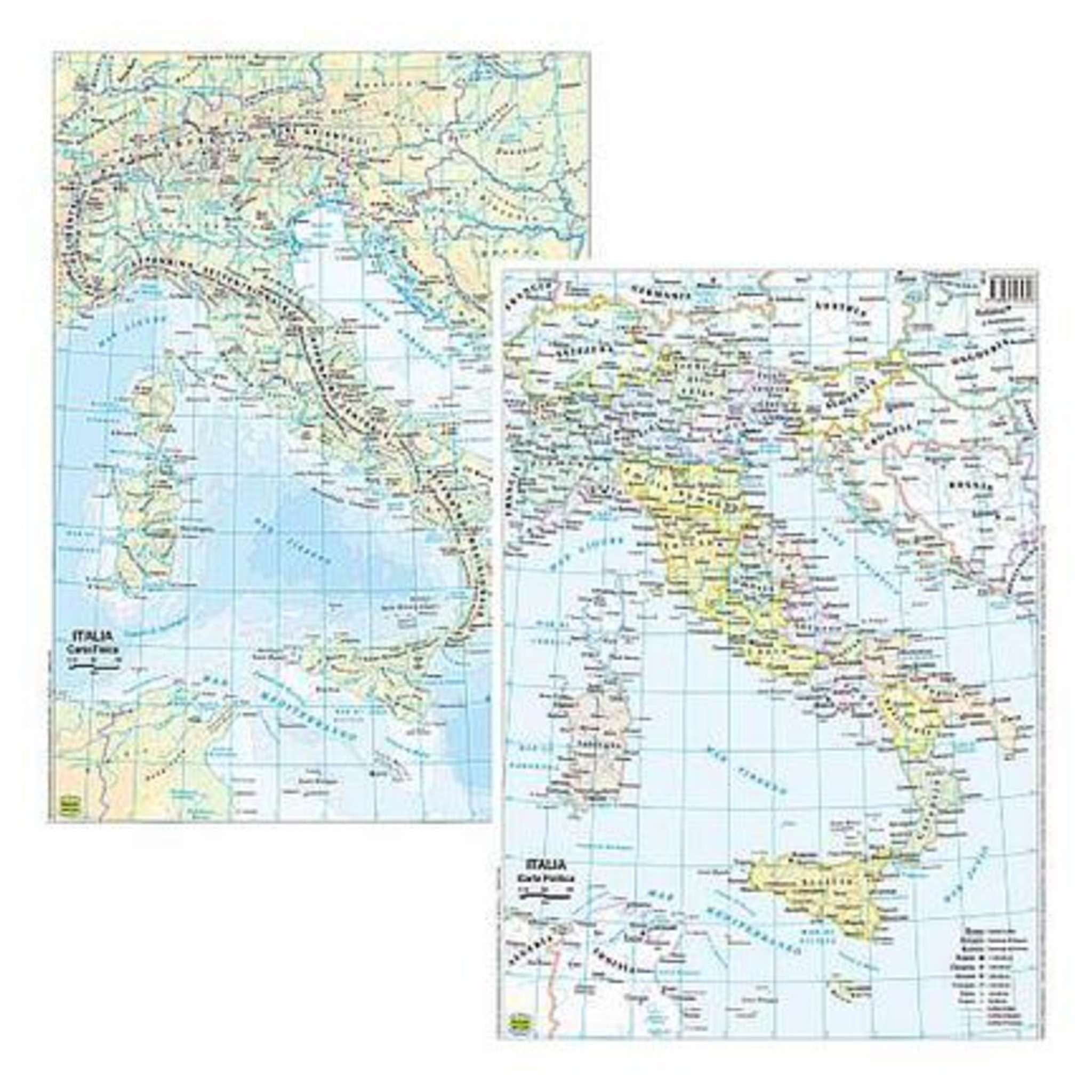 Cartina Geografica F/P Italia X20
