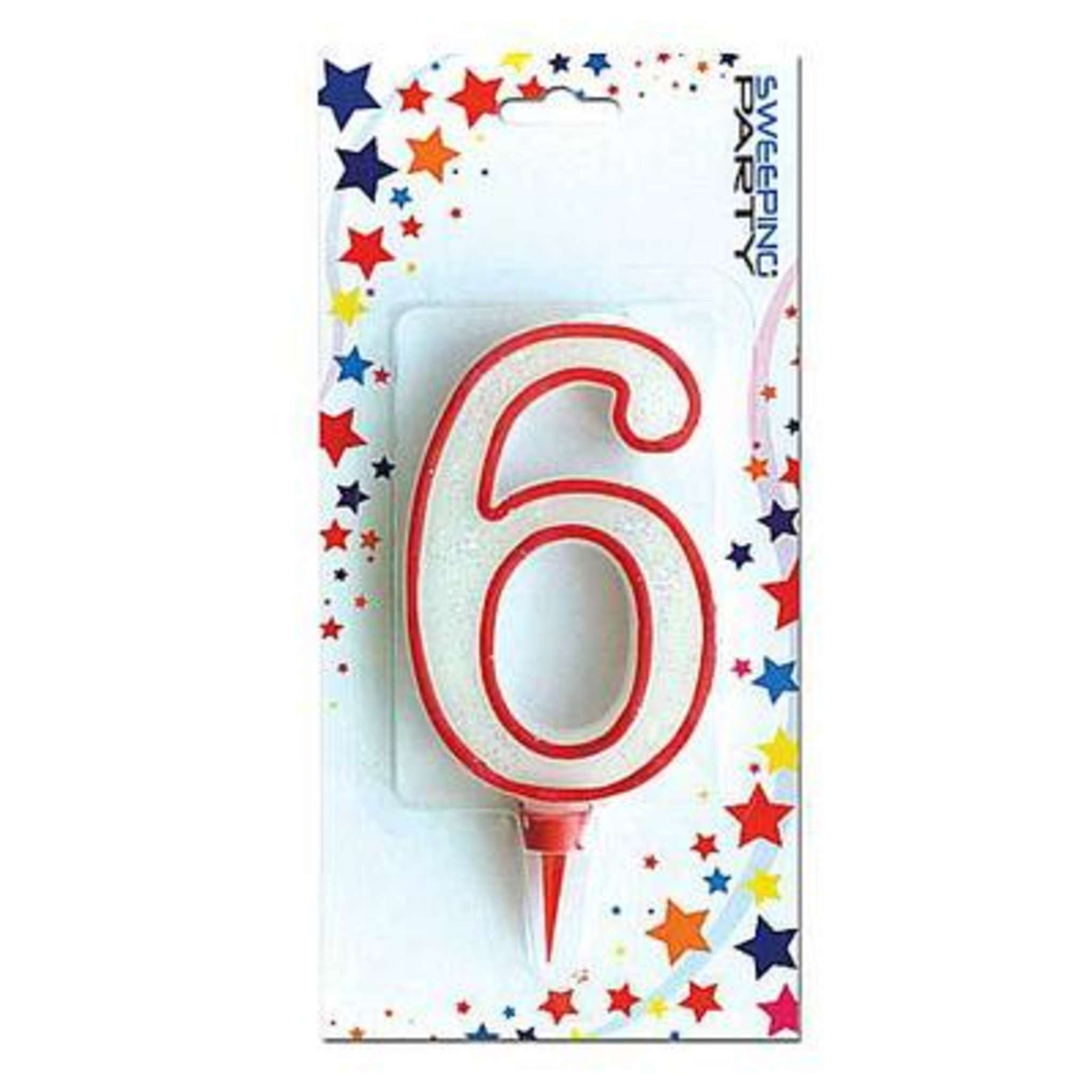 Candeline Gigante Riga Rossa N.6 X1