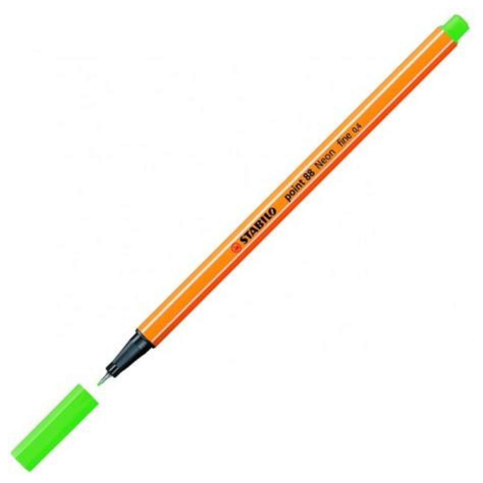 confezione 10Pz Fineliner Point 88 Verde neon