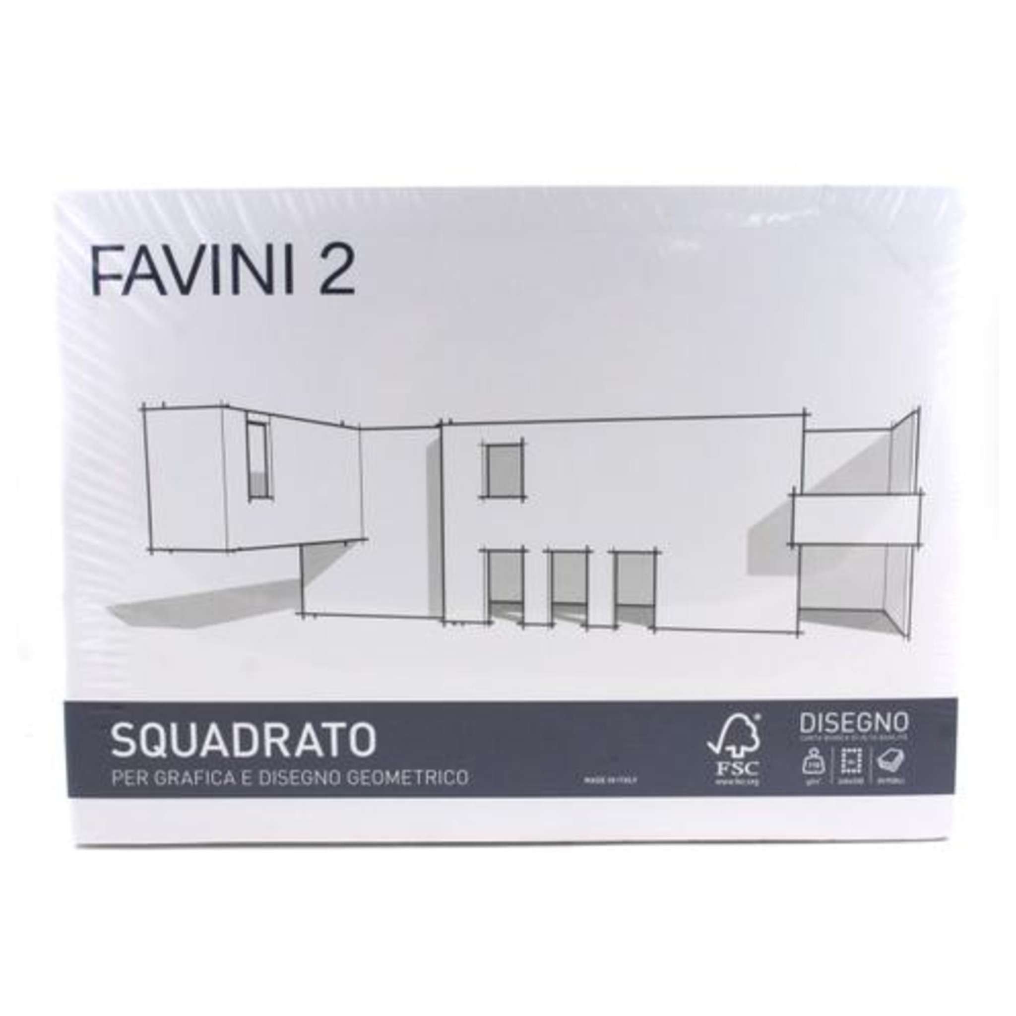 Blocco Disegno 20Ff. Fav2 24X33 Liscio Squadrato X10