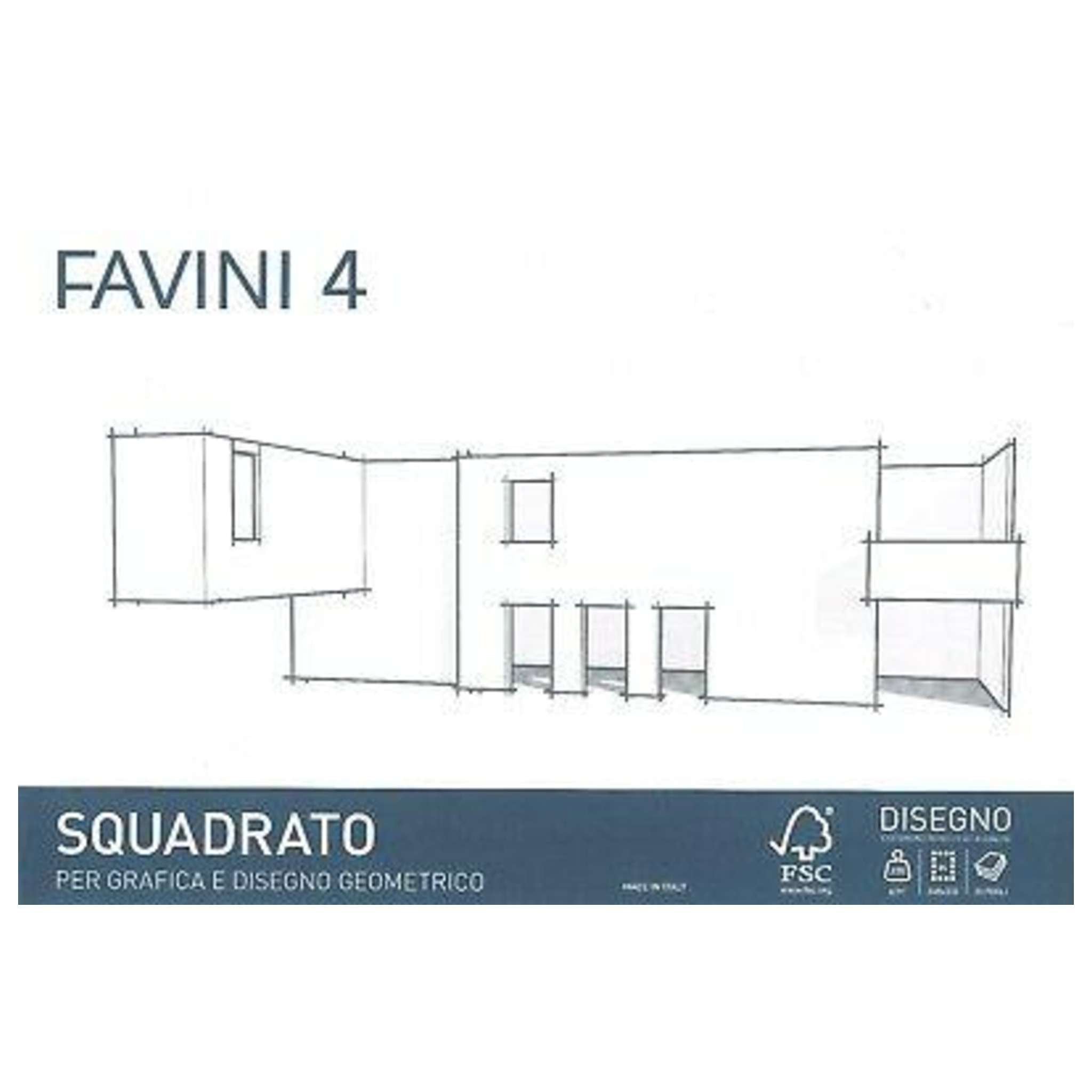 Blocco Disegno 20Ff. Fav4 24X33 Liscio Squadrato X5