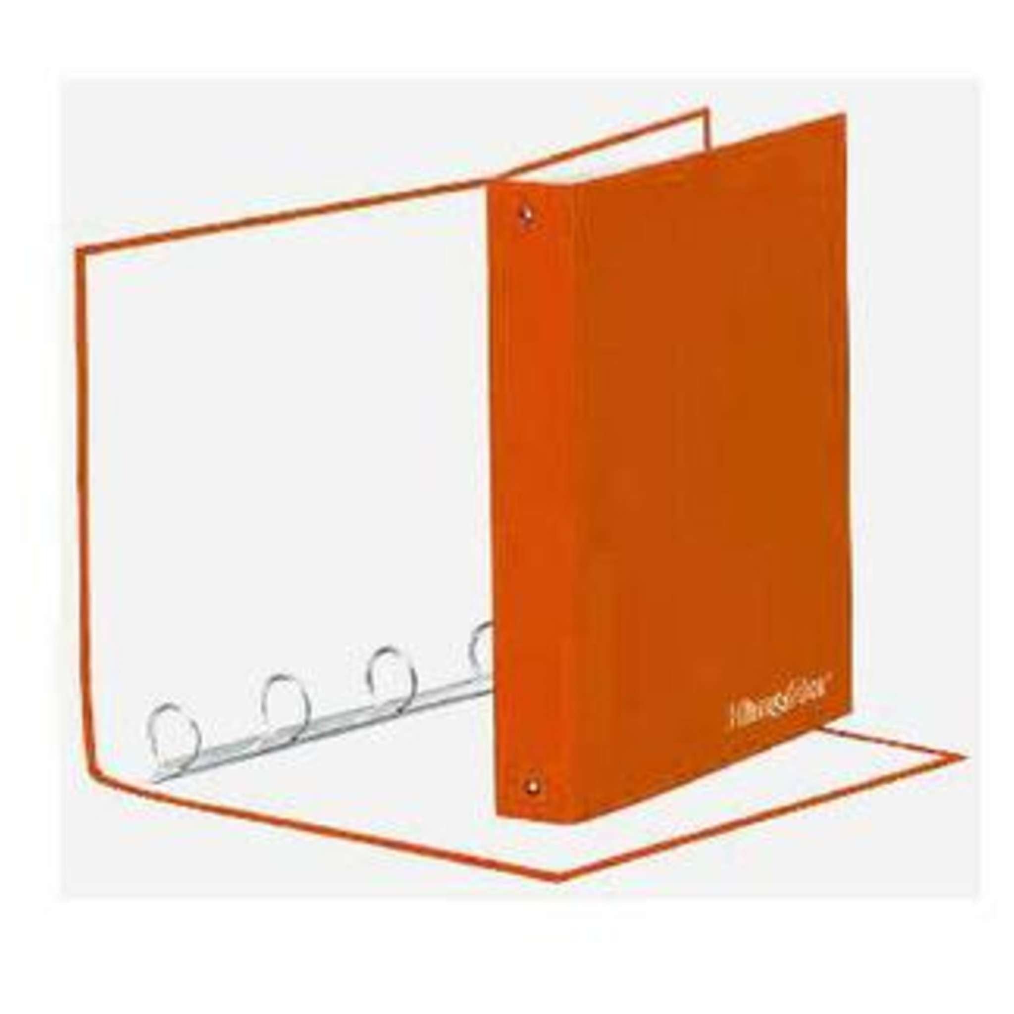 Cartella 4 Anelli H&H 26X34Cm Arancio X1