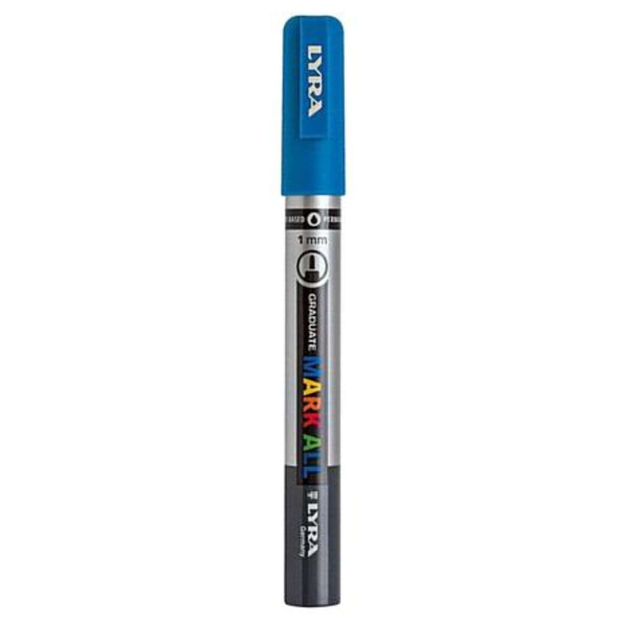 Lyra Mark All Punta Fine 1Mm. Azzurro X6