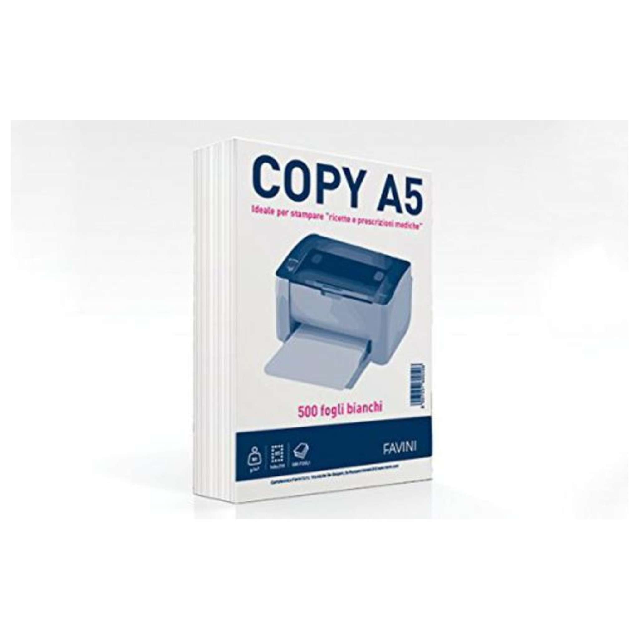 Confezione 12 Risme A5 80gr 500 Fogli Bianchi