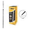 Cf.20 Penne Bic Cristal Shine Argento Nero  X1