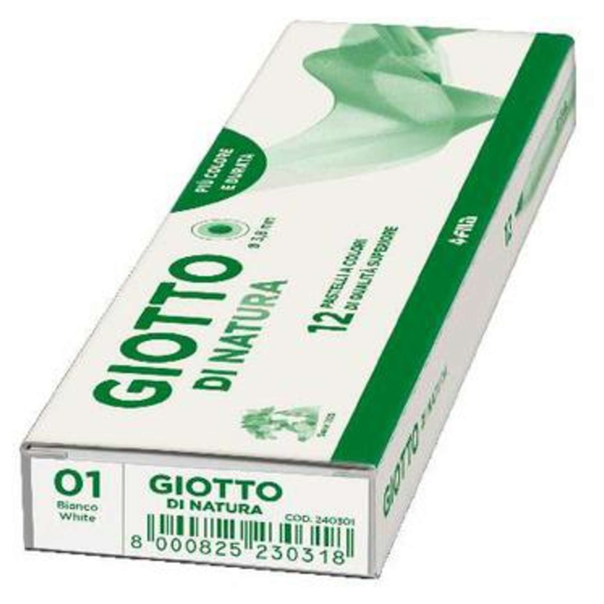 Pastello Giotto Natura Bianco 01 X12