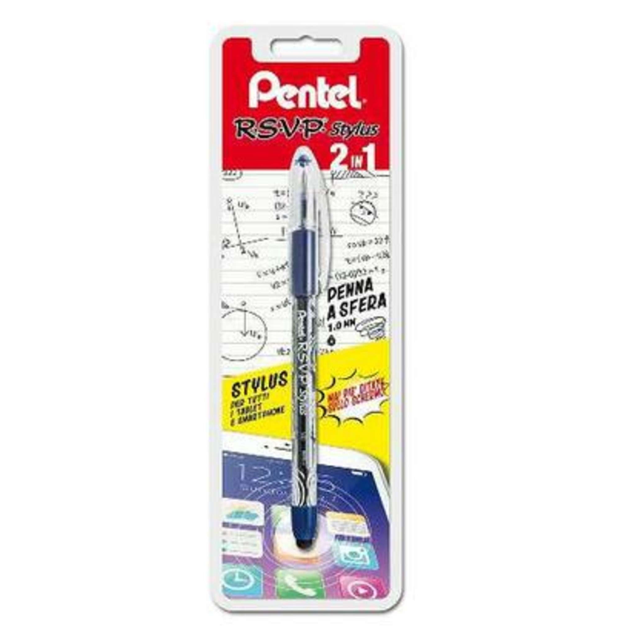 Bl. Penna Pentel Rsvp Stylus Blu X24
