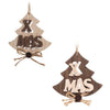 Ornamenti 12Cm 3D X Mas Legno Nas-120 X1