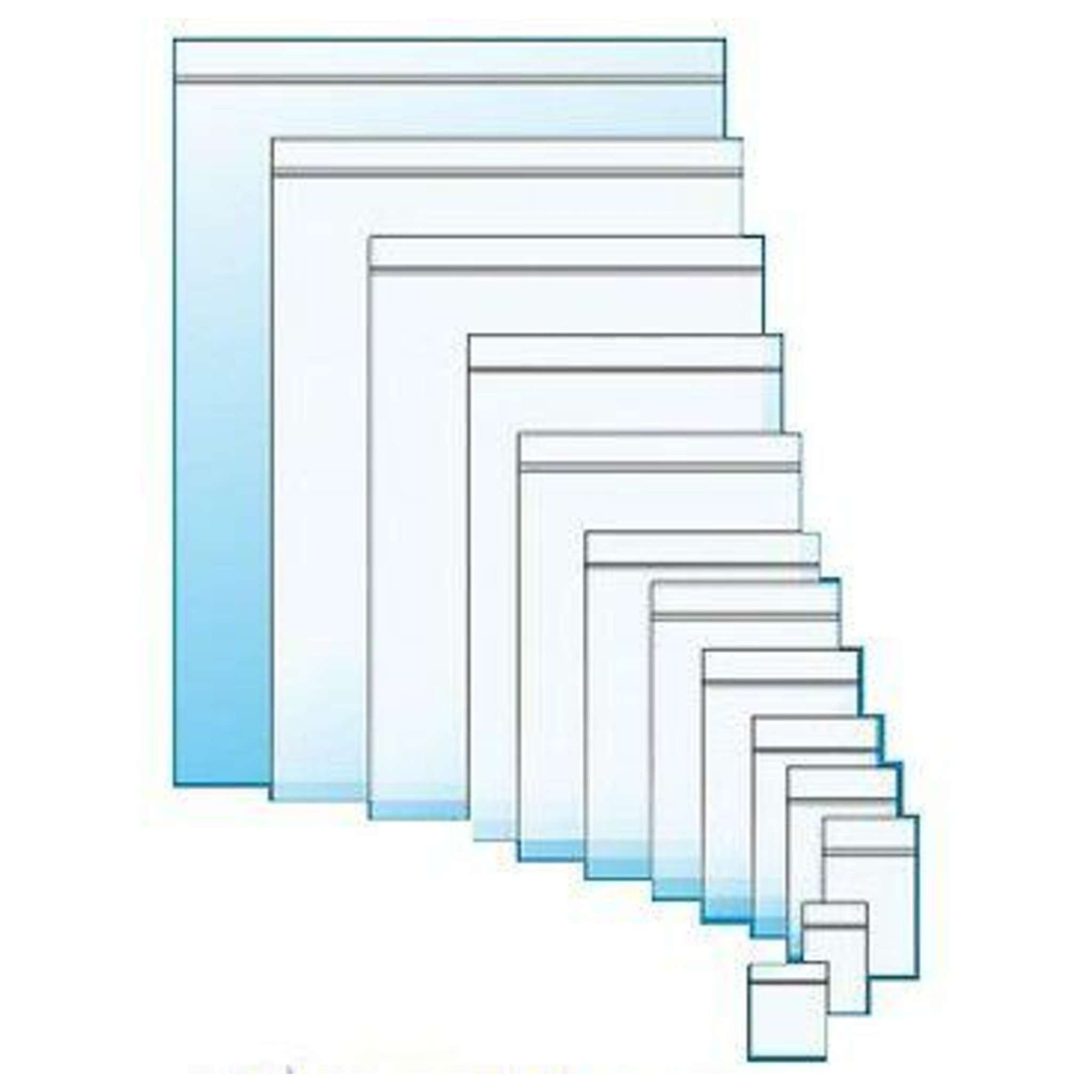 Conf.100 Buste Zip Cm.8X12 X1