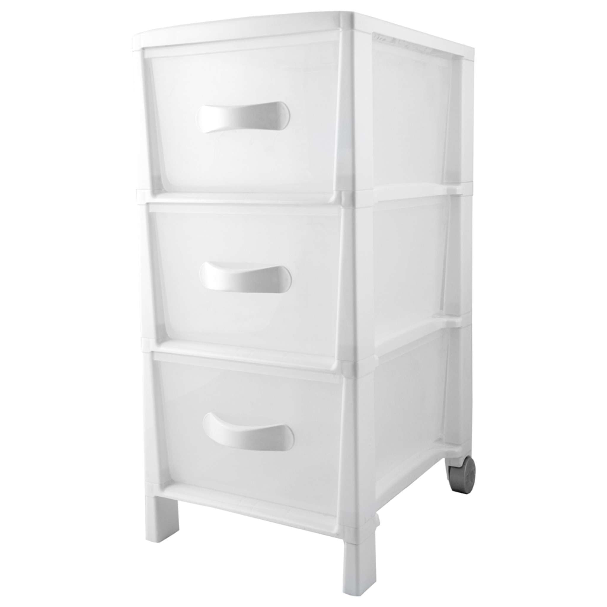 Cassettiera Futura Slim 3 Bianca - 29,5X39,5X57 Cm