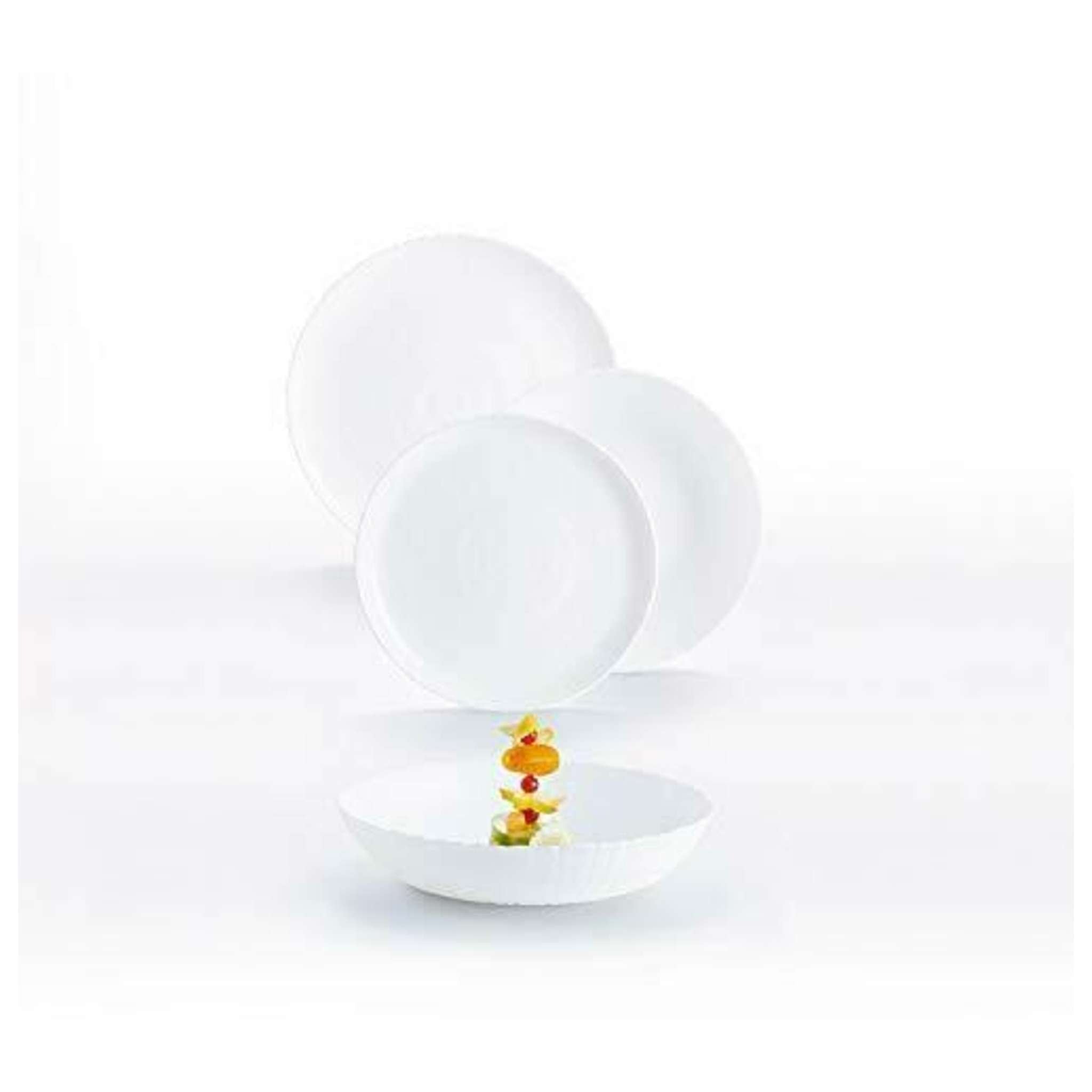 Servizio 18 Piatti Ammonite White