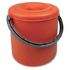 Pattumiera 10 Con Coperchio Eureka Arancio - Ø 25X27H Cm