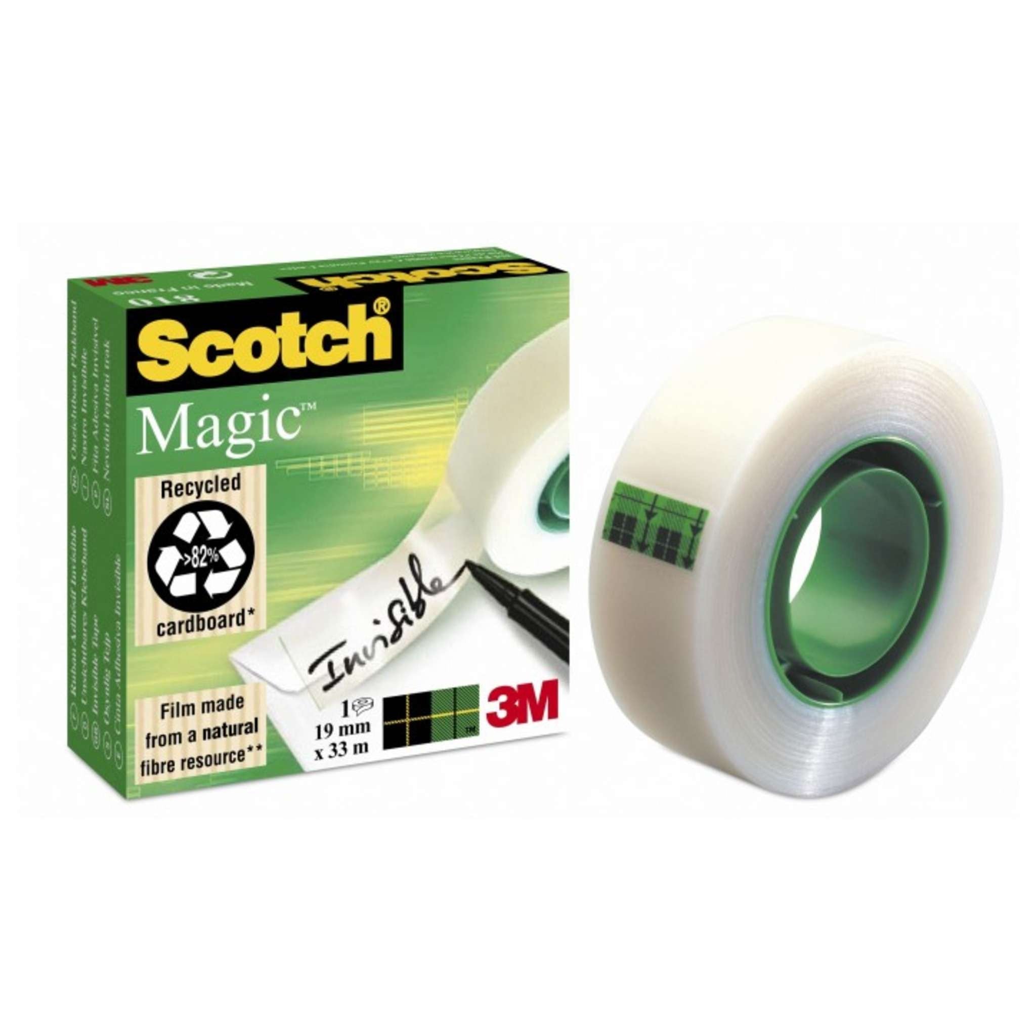 Nastro Adesivo Scotch Magic 810 19X33 - Invisibile E Scrivibile