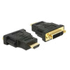 Adattatore Spina Hdmi (19Pin) A Presa Dvi-D Dual Link (24+5) Dorato