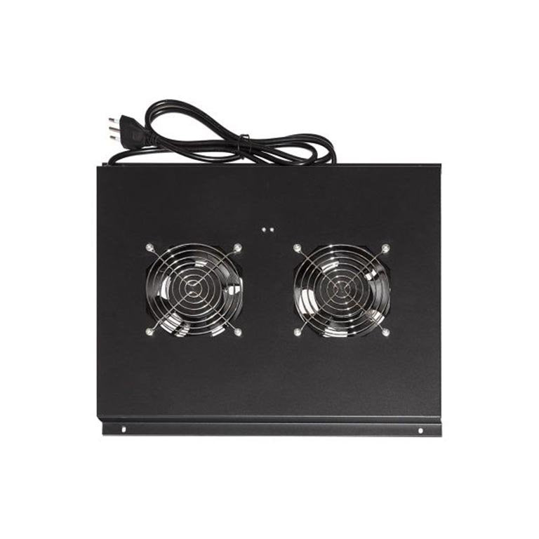 Armadio Rack Kit 2 Ventole Soffitto Armadi 22/24U Prof. 600Mm Nero